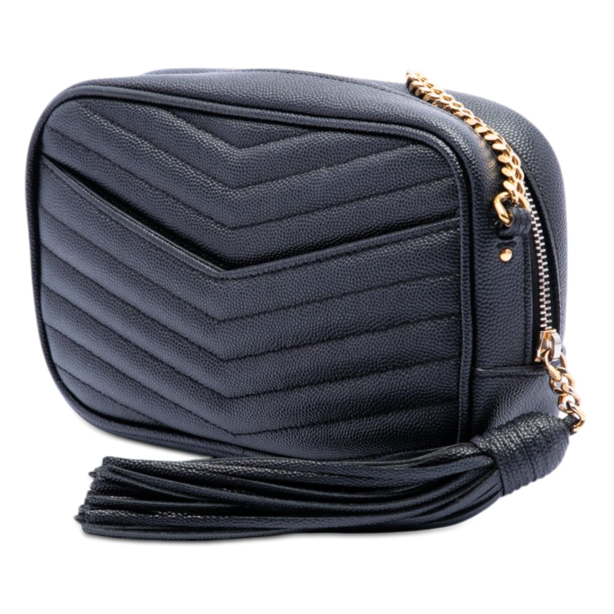 Saint Laurent Paris Mini Grain de Poudre Monogram Lou Camera Bag Size ONE SIZE - 2 Thumbnail