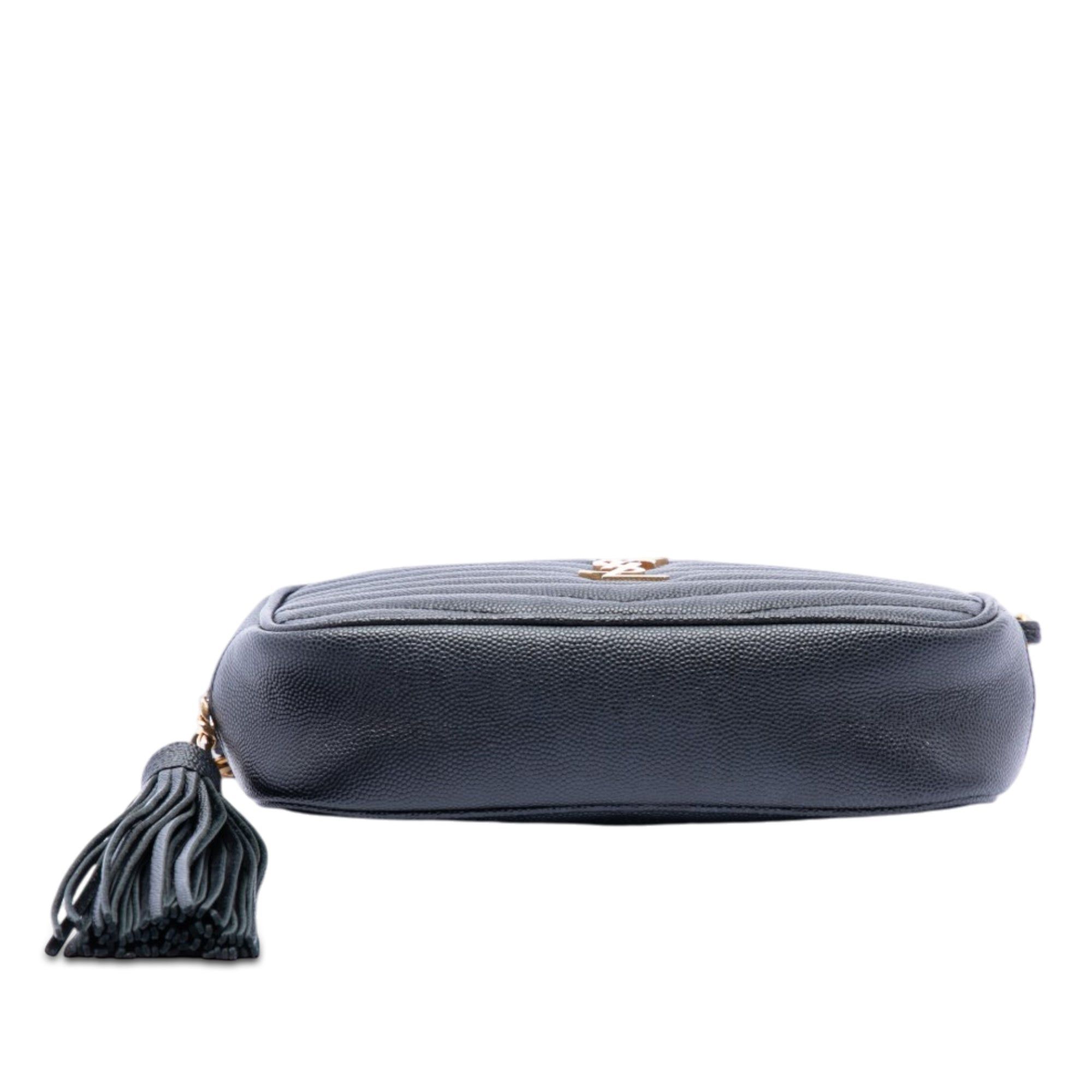 Saint Laurent Paris Mini Grain de Poudre Monogram Lou Camera Bag Size ONE SIZE - 3 Thumbnail