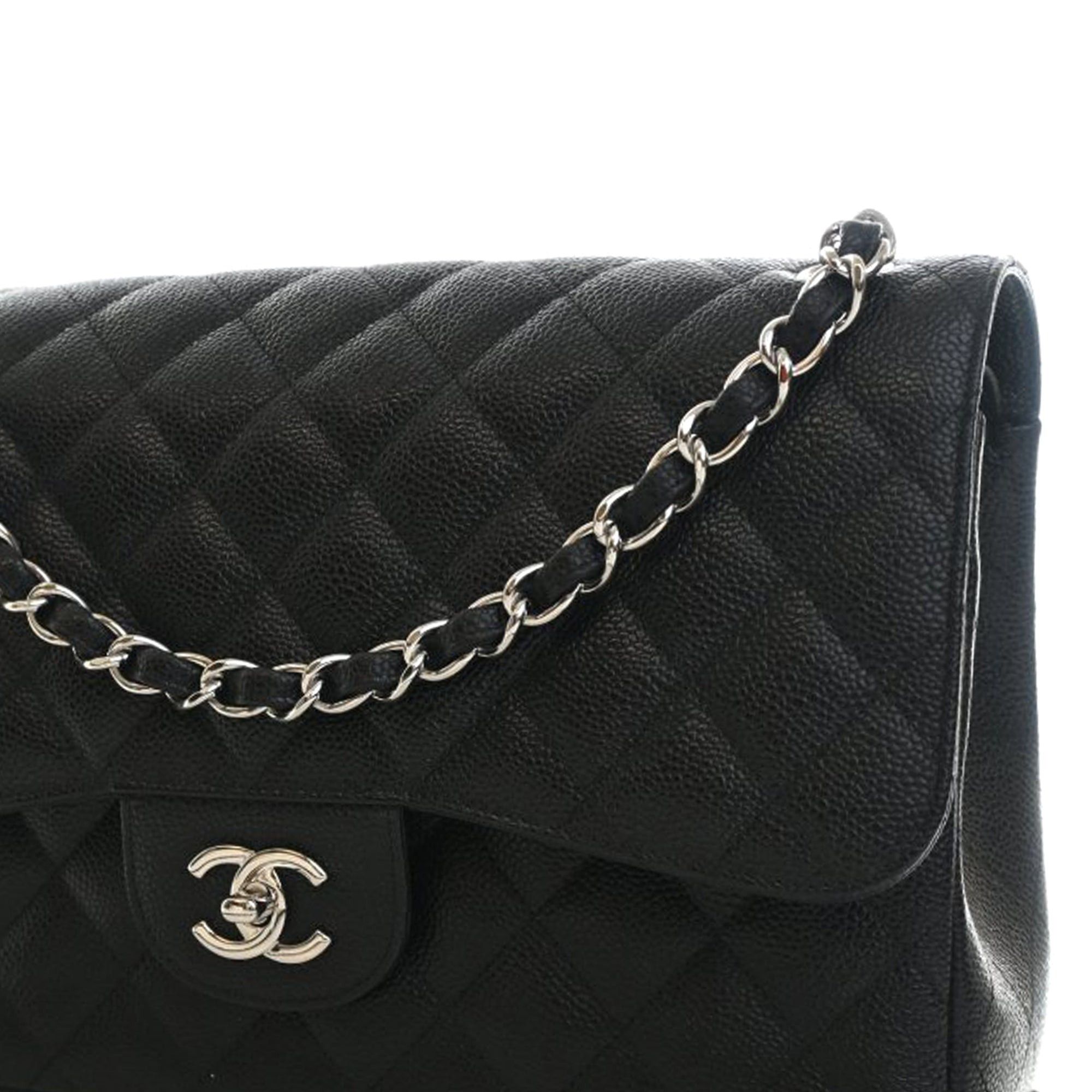 Chanel Jumbo Classic Caviar Double Flap Size ONE SIZE - 8 Thumbnail