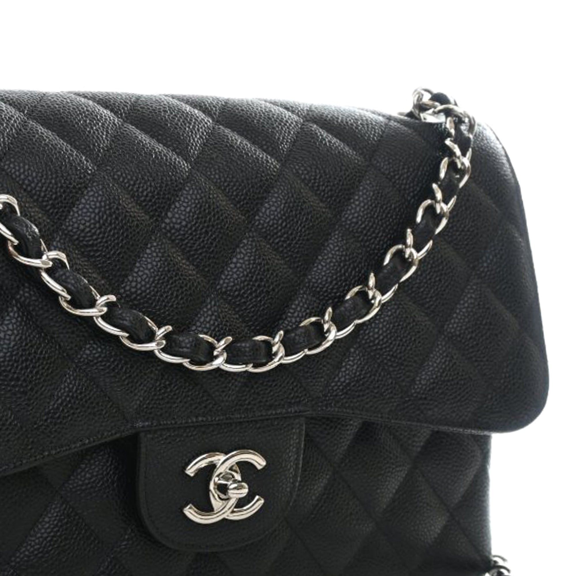 Chanel Jumbo Classic Caviar Double Flap Size ONE SIZE - 7 Thumbnail