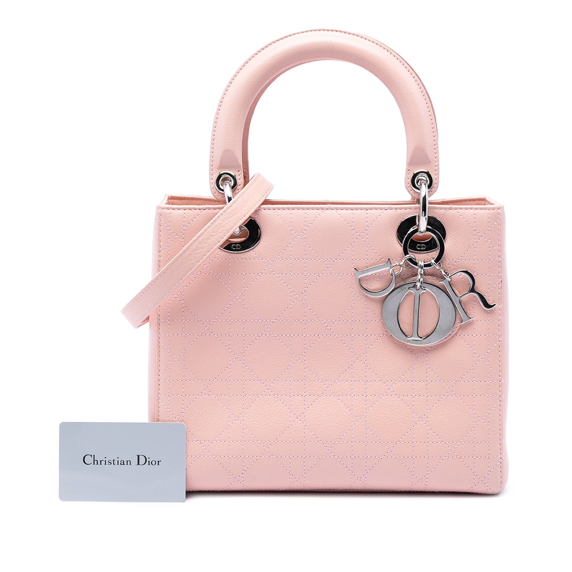 Dior Medium Calfskin Cannage Stitched Lady Dior Size ONE SIZE - 7 Thumbnail