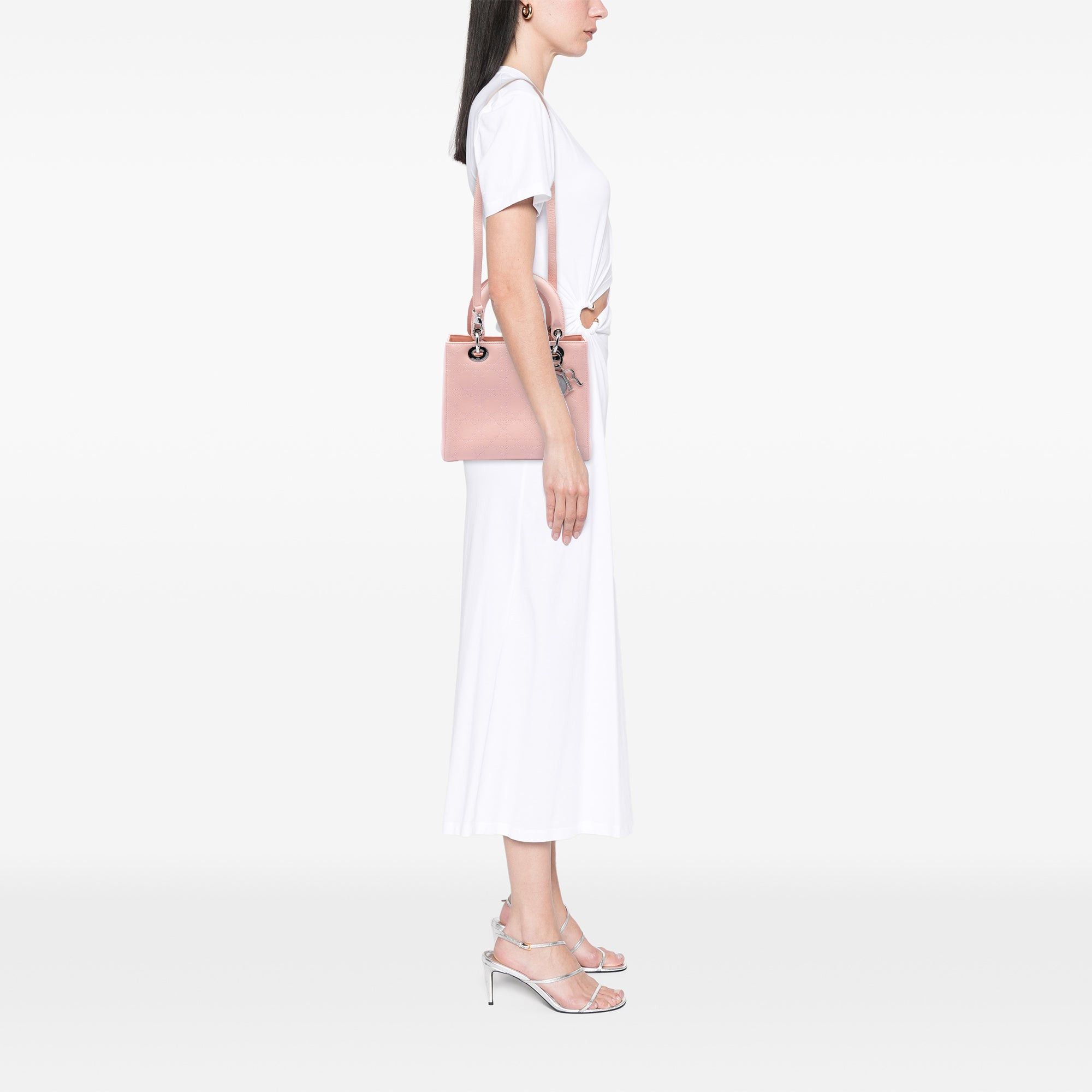 Dior Medium Calfskin Cannage Stitched Lady Dior Size ONE SIZE - 6 Thumbnail