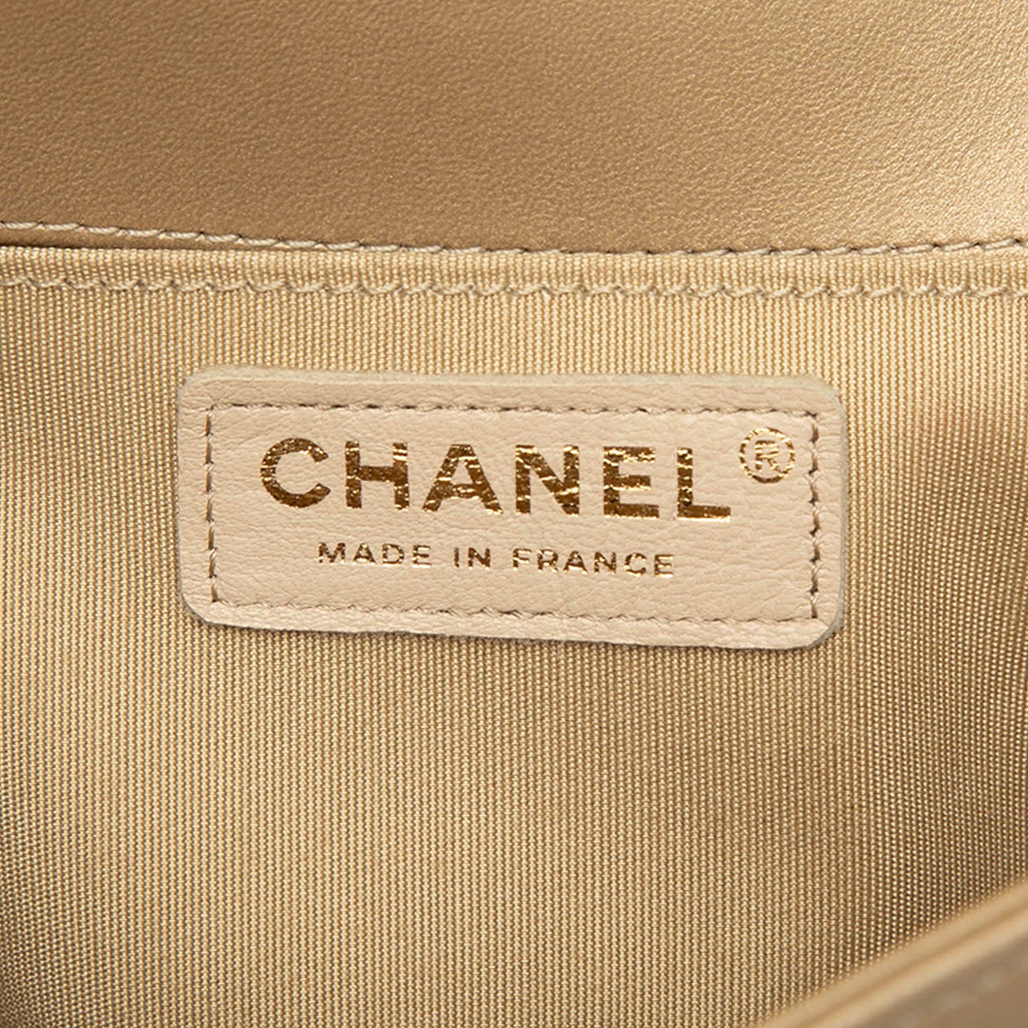Chanel Old Medium Braided Metallic Lambskin Boy Flap Size ONE SIZE - 5 Thumbnail