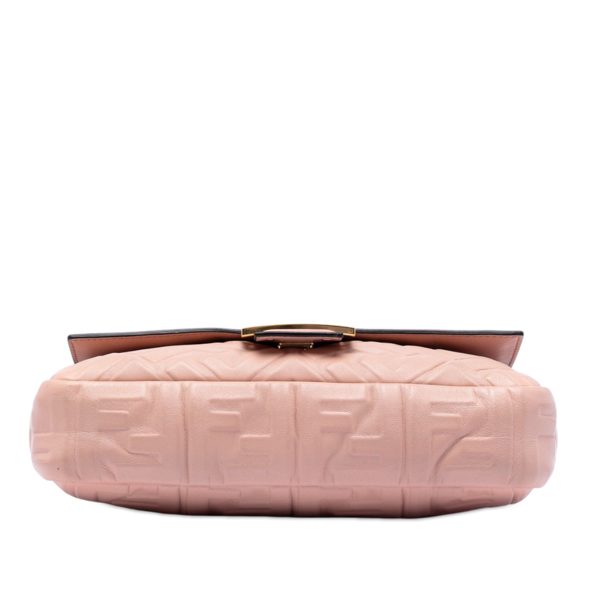 Fendi Zucca Embossed Leather Baguette Satchel Size ONE SIZE - 3 Thumbnail