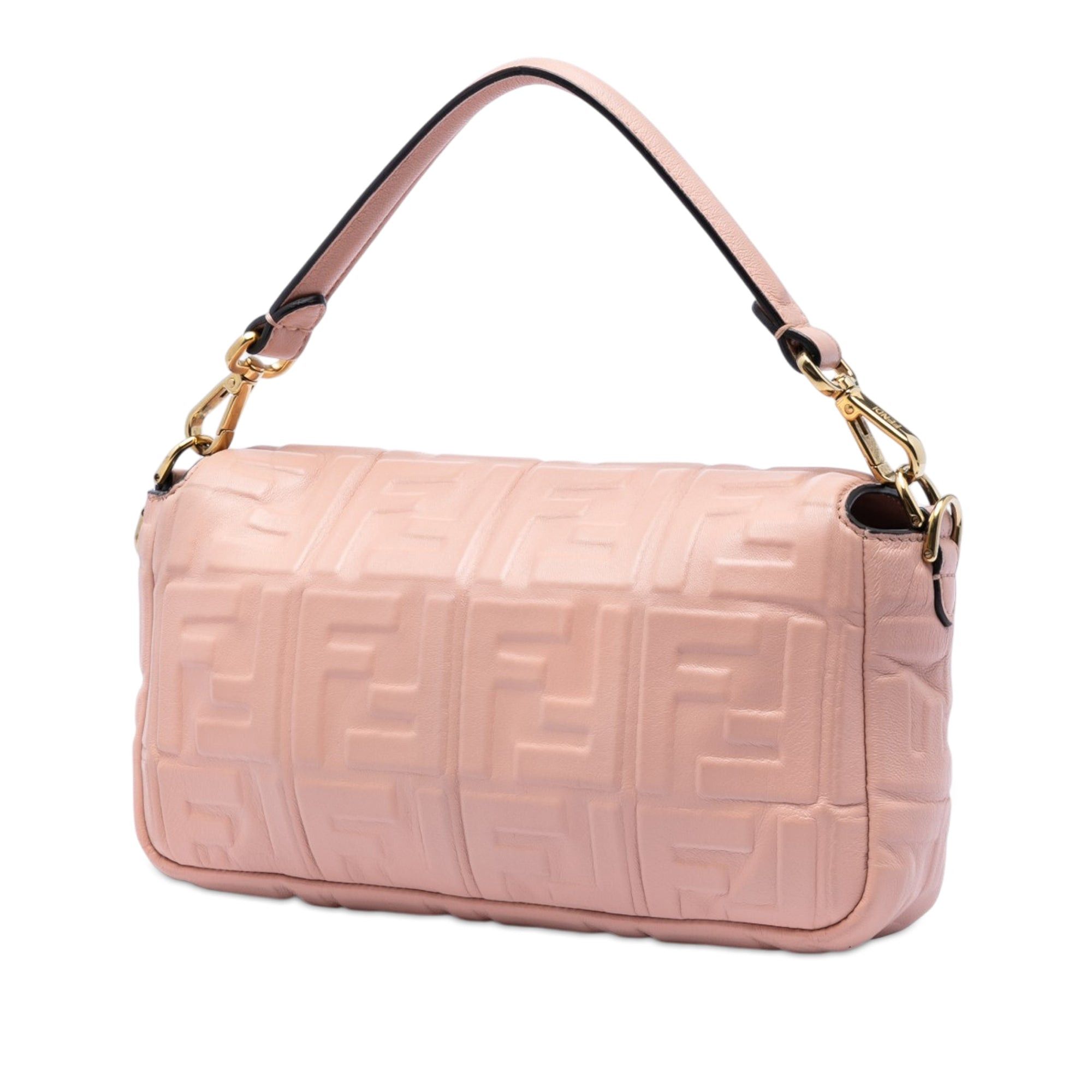 Fendi Zucca Embossed Leather Baguette Satchel Size ONE SIZE - 2 Thumbnail