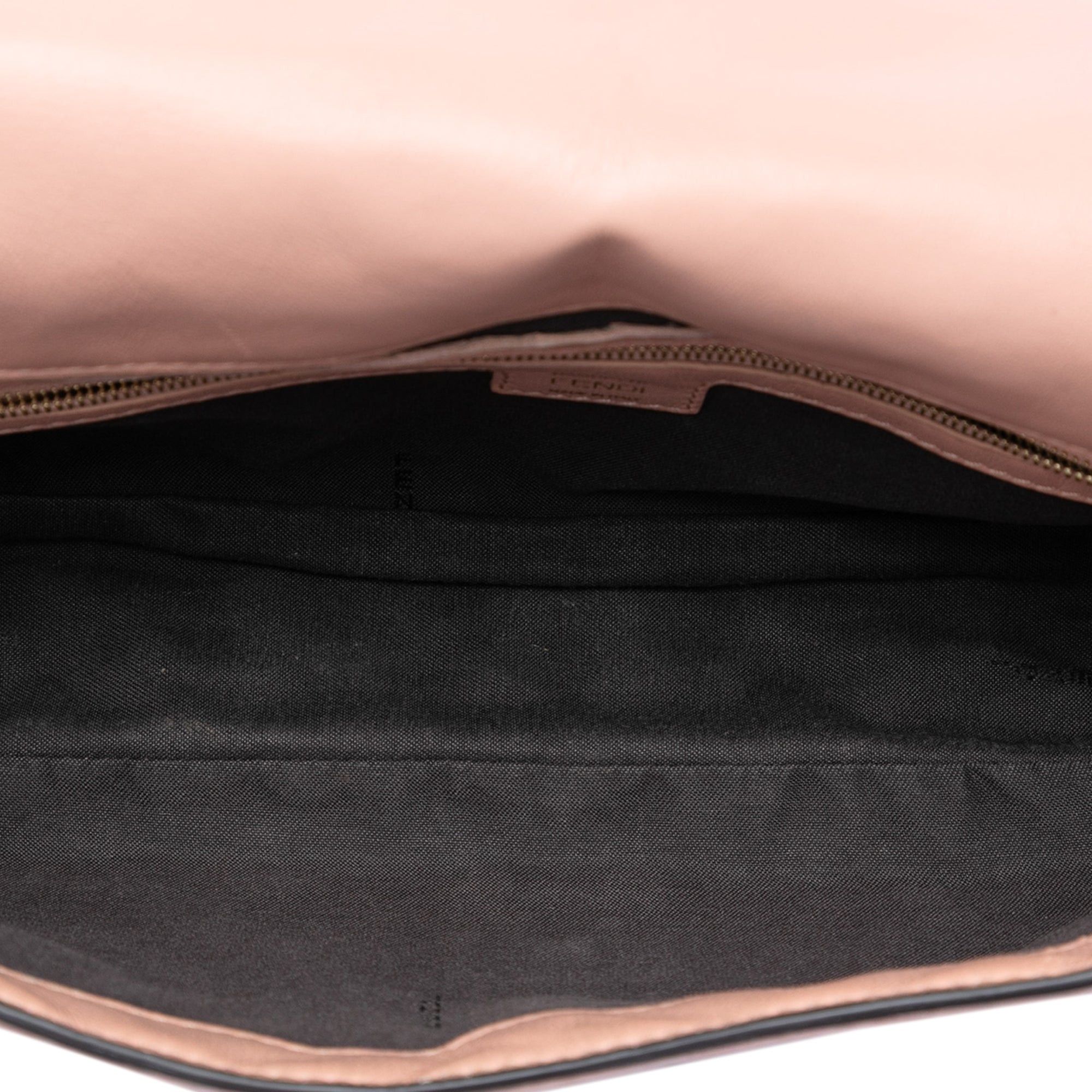 Fendi Zucca Embossed Leather Baguette Satchel Size ONE SIZE - 4 Thumbnail