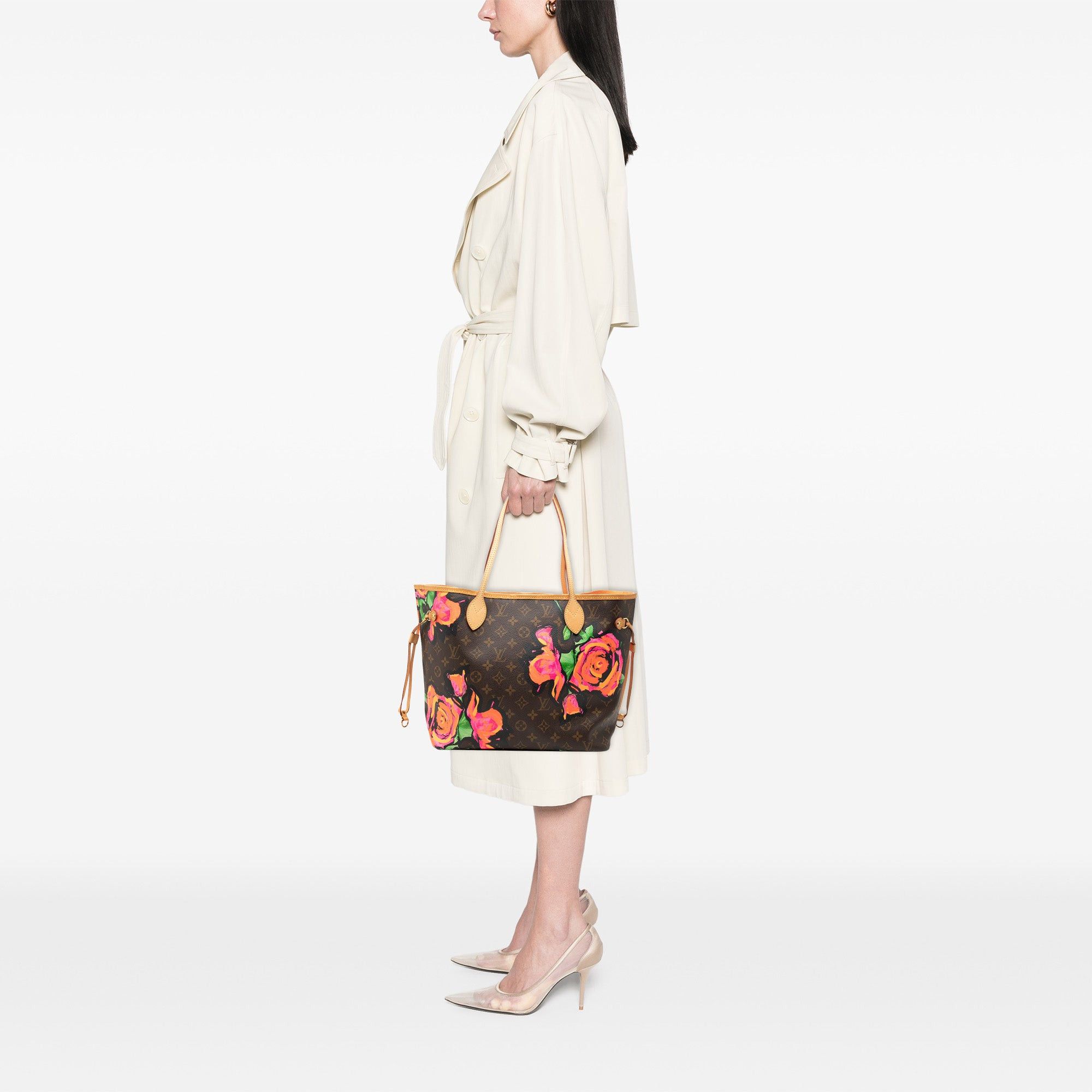 Louis Vuitton Monogram Roses Neverfull MM Size ONE SIZE - 7 Thumbnail