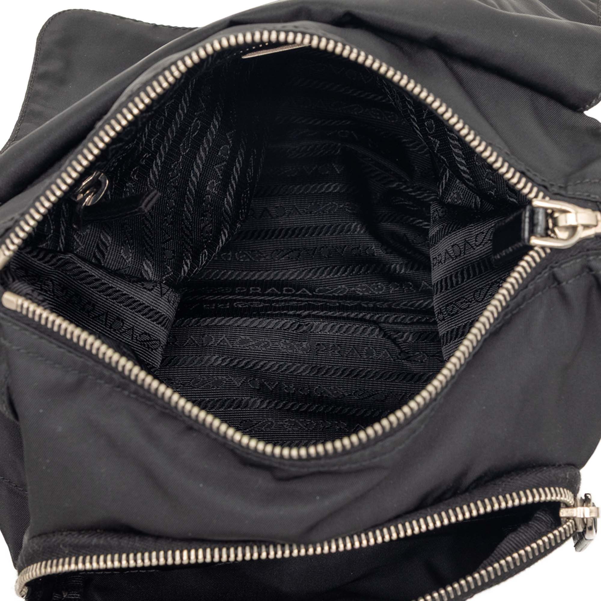 Prada Tessuto Zip Buckle Messenger Bag Size ONE SIZE - 4 Thumbnail
