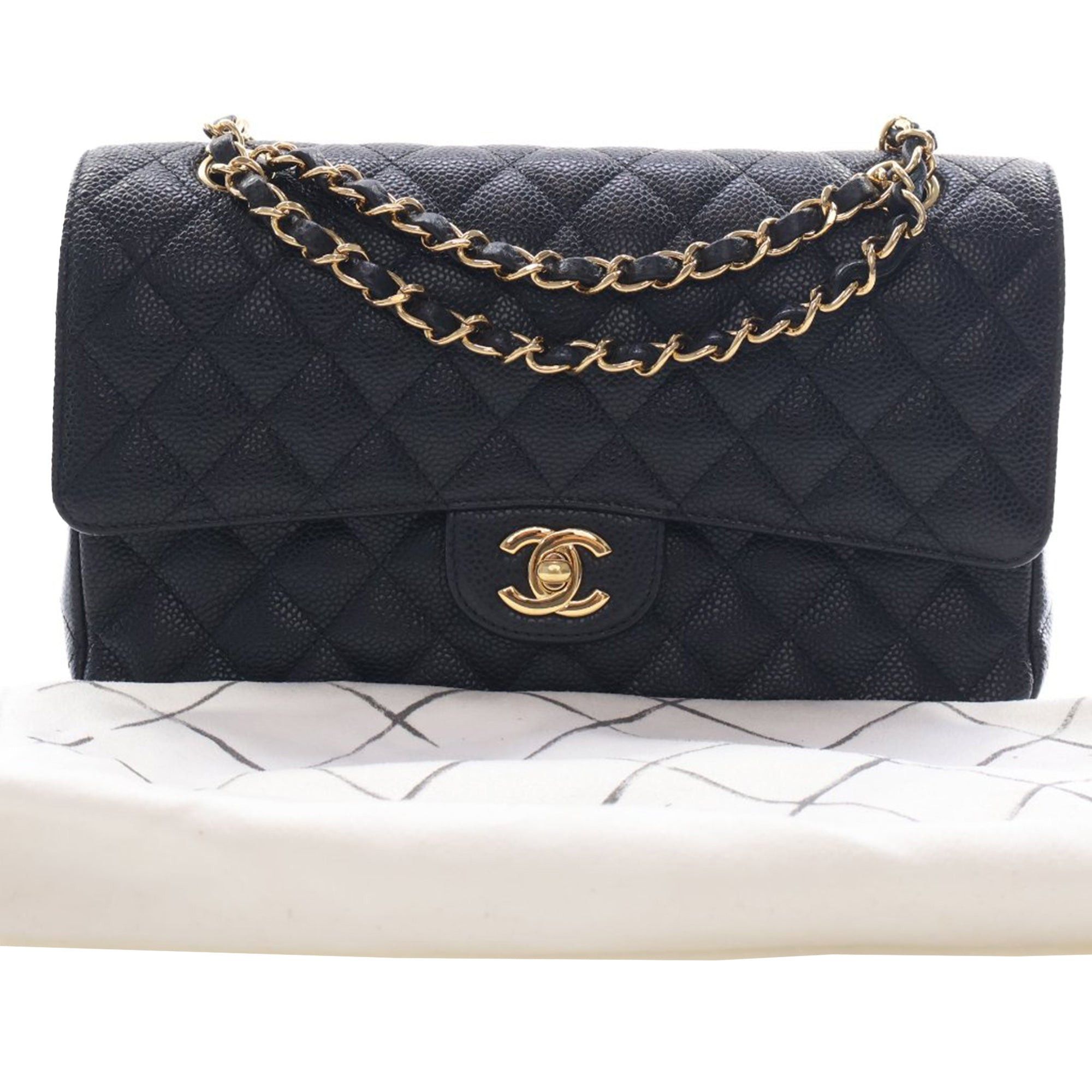 Chanel Medium Classic Caviar Double Flap Size ONE SIZE - 15 Thumbnail