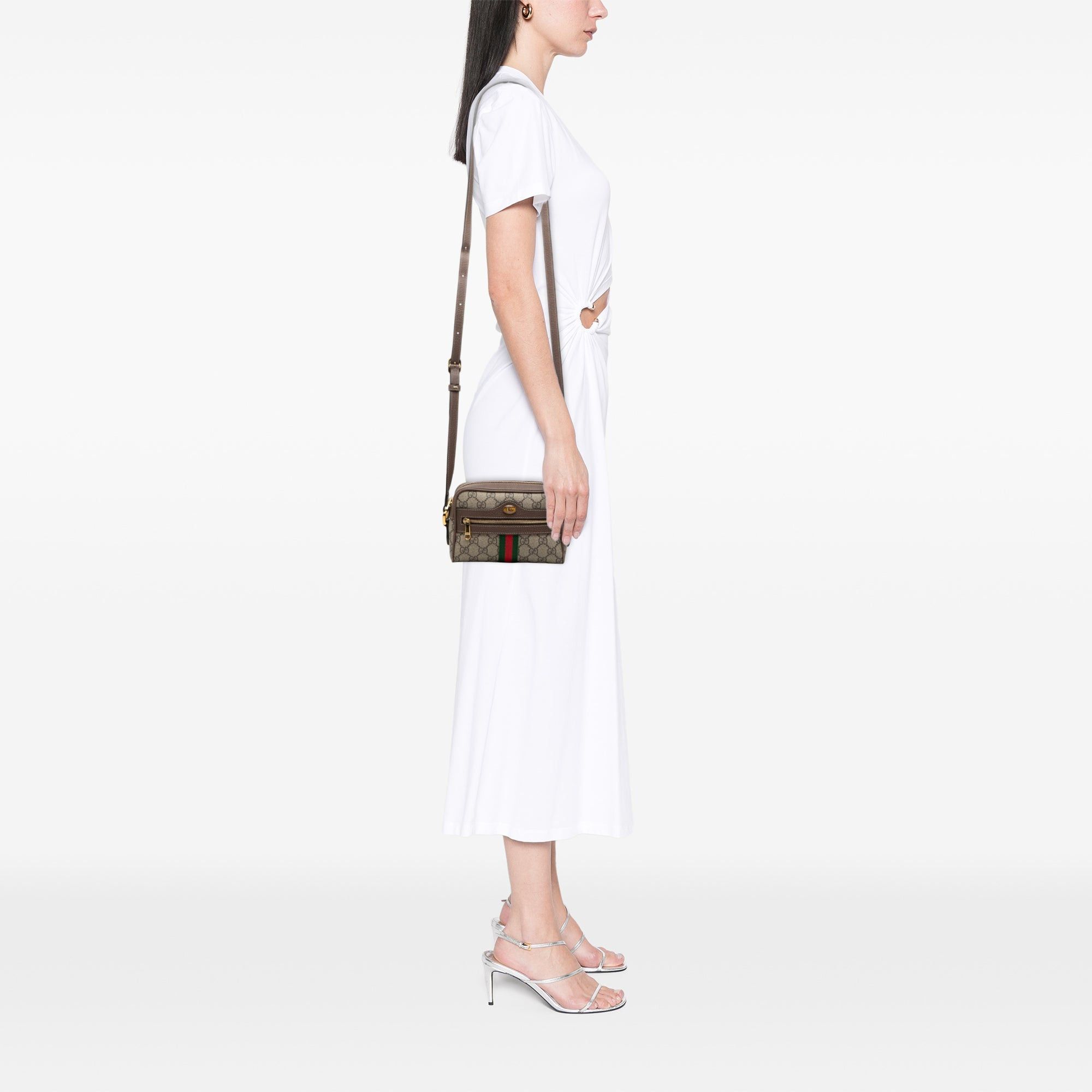 Gucci Mini GG Supreme Web Ophidia Crossbody Size ONE SIZE - 7 Thumbnail