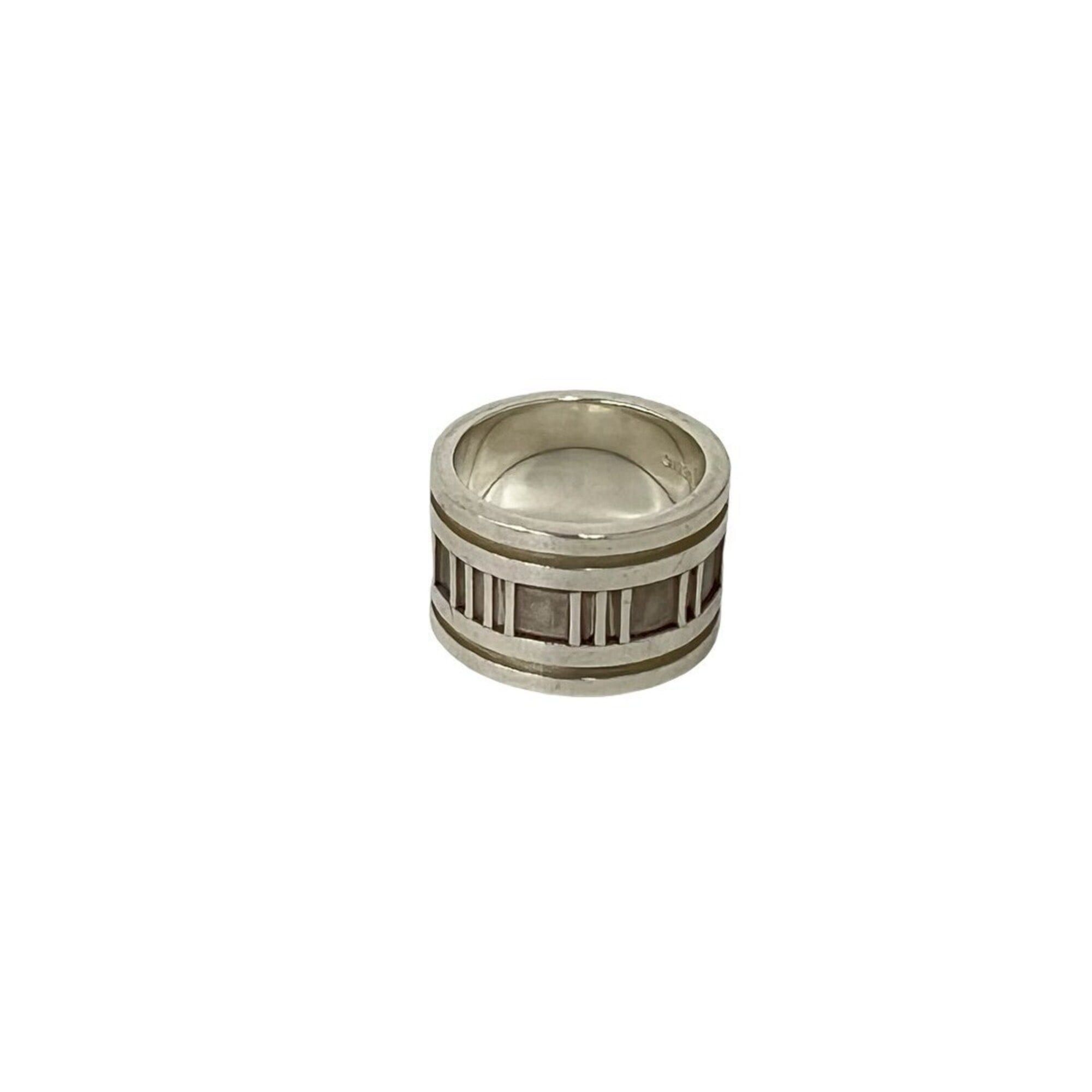 Tiffany & Co. TIFFANY&Co. Tiffany Atlas Wide Ring, Sterling Silver 925, Accessory, Women's, Men's, 99660 Size ONE SIZE - 6 Thumbnail