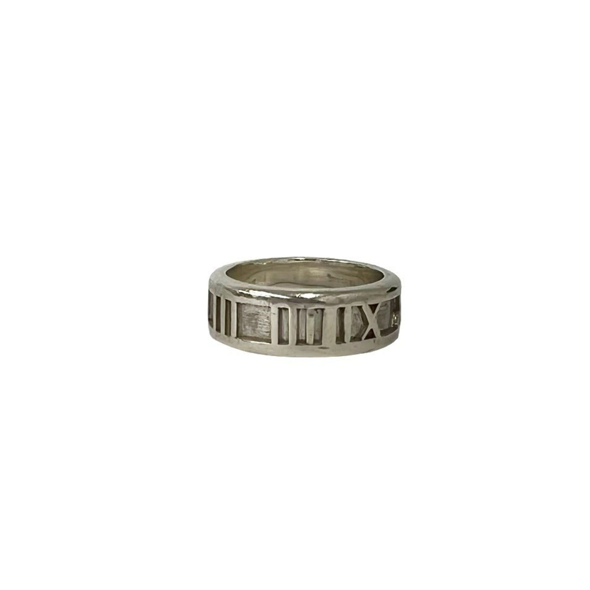 Tiffany & Co. TIFFANY&Co. Tiffany Atlas Ring, Sterling Silver 925, Accessory, Men's & Women's, Silver, 78300 Size ONE SIZE - 5 Thumbnail
