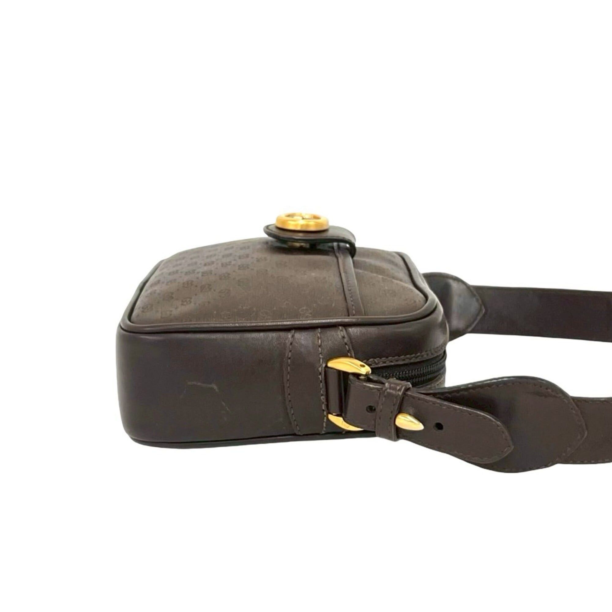 Gucci GUCCI Vintage Micro GG Logo Leather Mini Shoulder Bag/Pochette, Brown, 54068 Size ONE SIZE - 6 Thumbnail