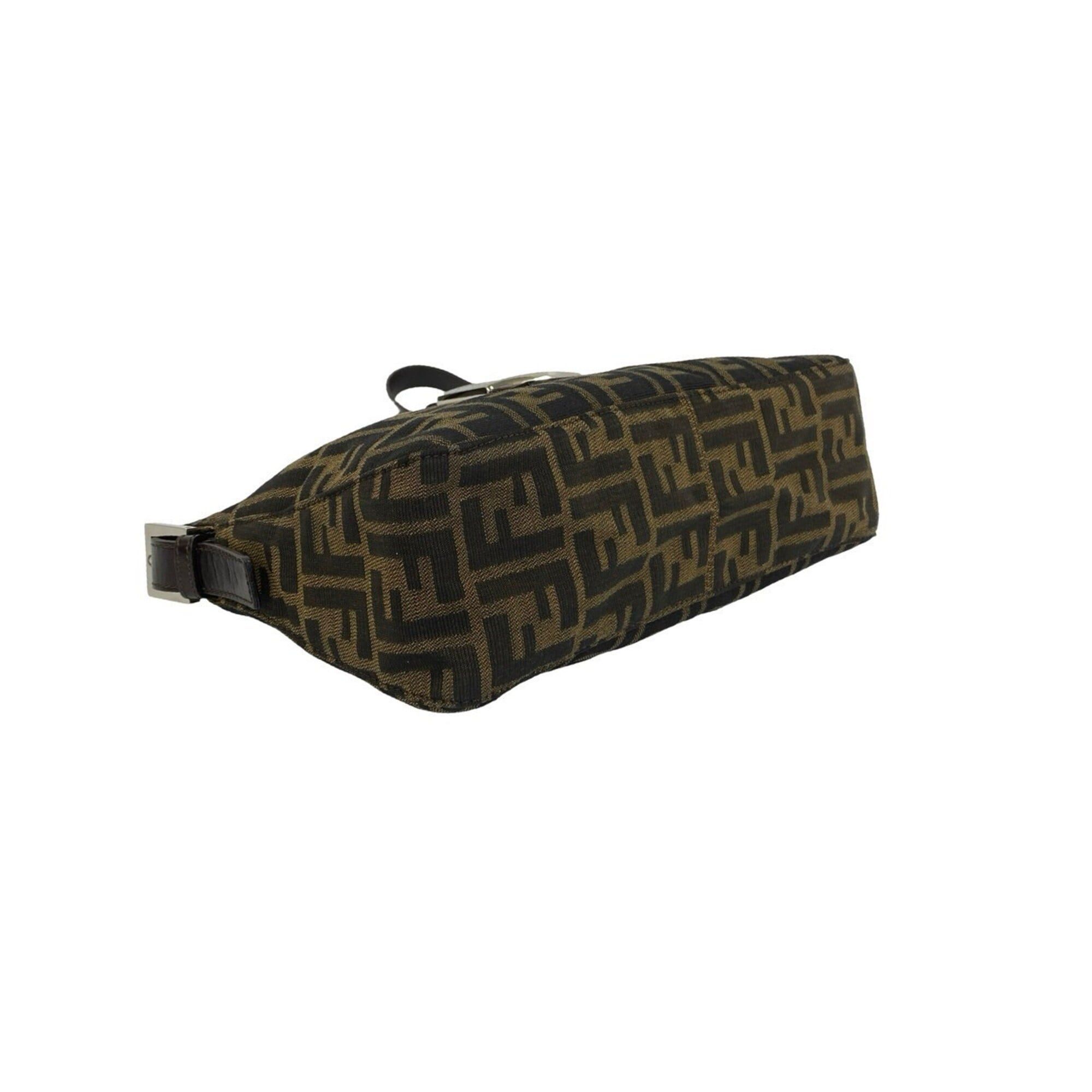 Fendi FENDI (Fendi) x Louis Vuitton Mamma Bucket Zucca FF Logo Hardware Canvas Leather Semi One Shoulder Bag Brown 98352 Size ONE SIZE - 7 Thumbnail