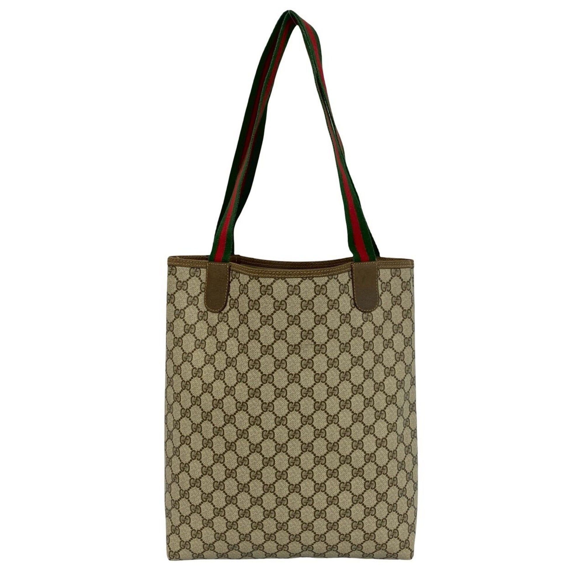 Gucci GUCCI Old Gucci Sherry Line GG Logo Hardware Pattern Leather Tote Bag Handbag Brown 29448 Size ONE SIZE - 3 Thumbnail