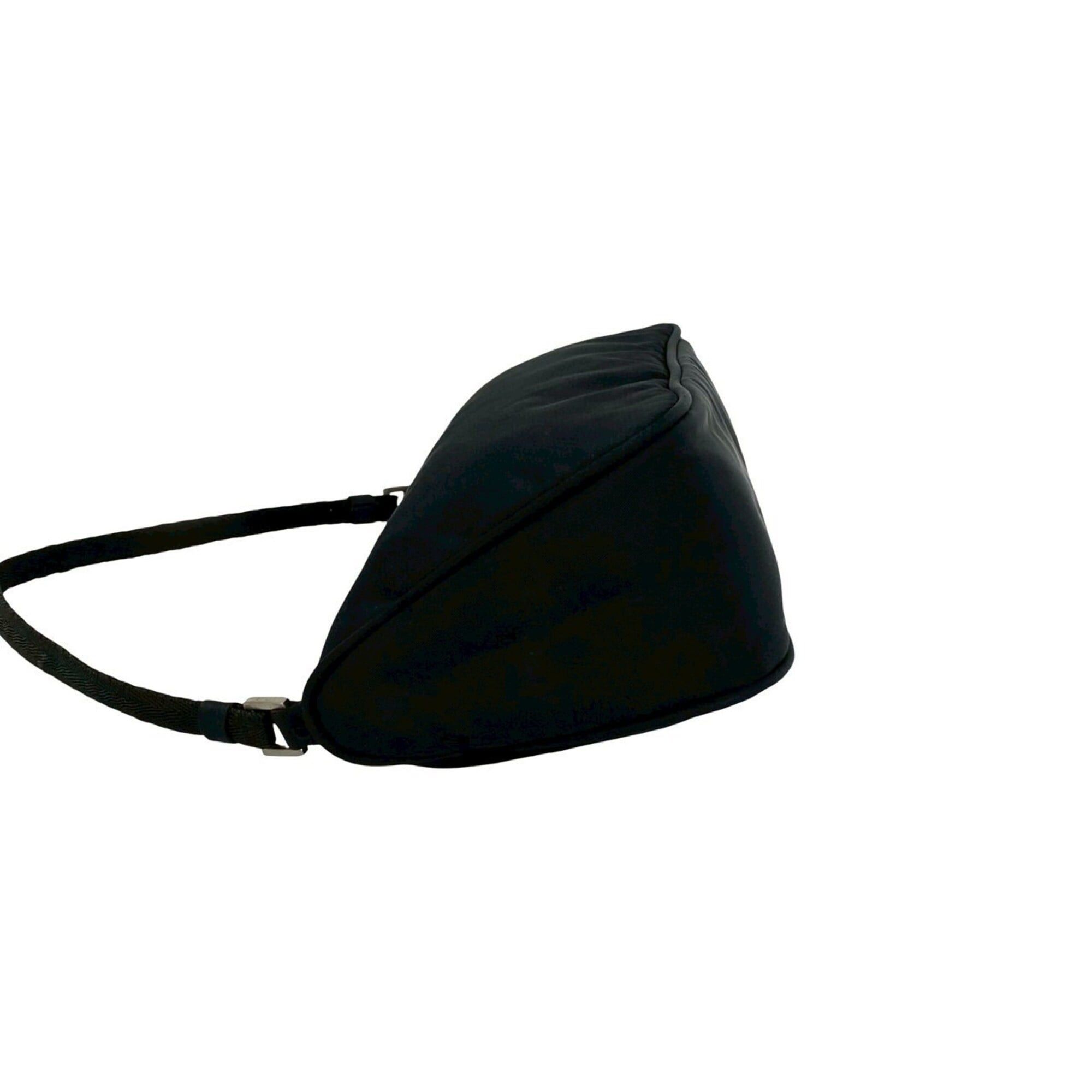 Prada Prada Triangle Logo Plate Hardware Tessuto Nylon Handbag Mini Shoulder Bag Pouch Black 31575 Size ONE SIZE - 5 Thumbnail