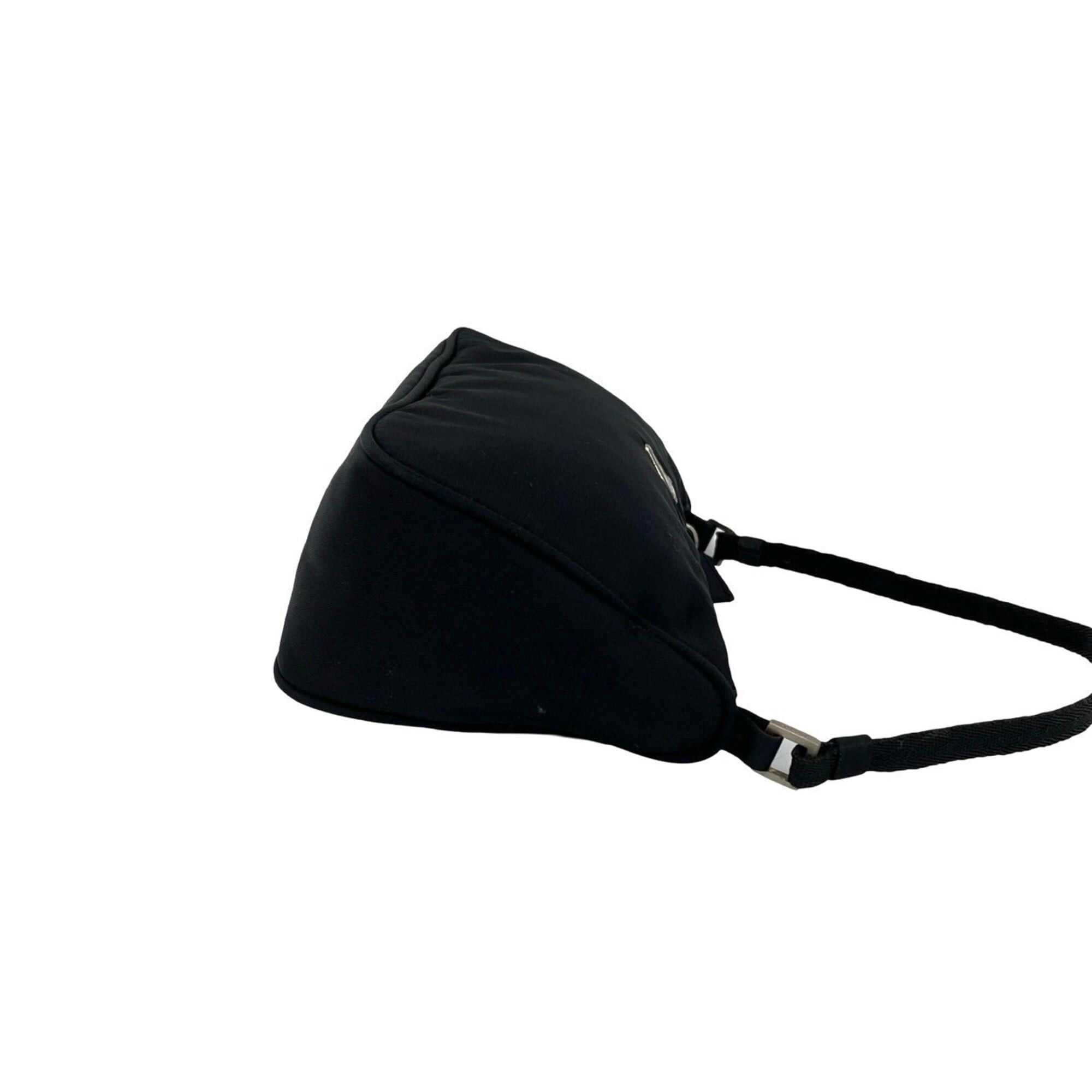 Prada Prada Triangle Logo Plate Hardware Tessuto Nylon Handbag Mini Shoulder Bag Pouch Black 31575 Size ONE SIZE - 6 Thumbnail