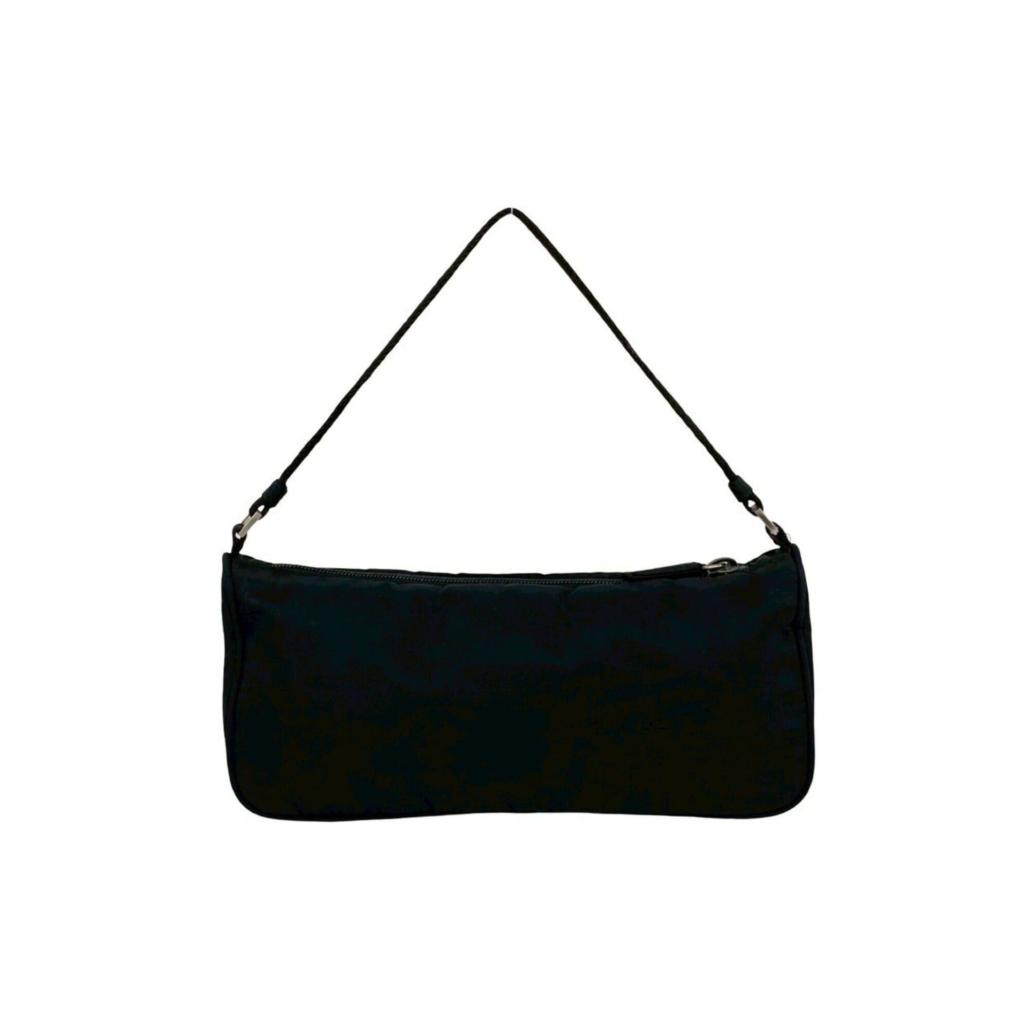 Prada Prada Triangle Logo Plate Hardware Tessuto Nylon Handbag Mini Shoulder Bag Pouch Black 31575 Size ONE SIZE - 3 Thumbnail