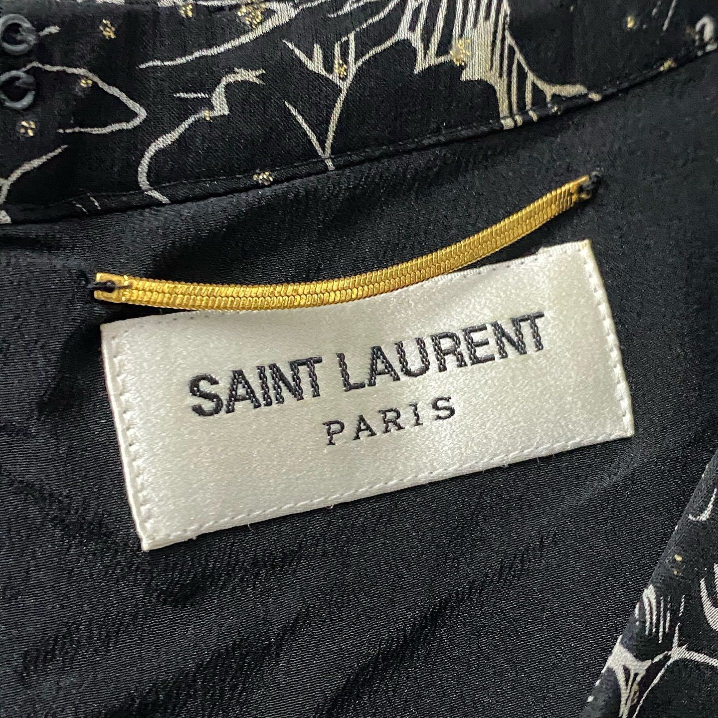 Saint Laurent Paris Saint Laurent Floral Mini Dress Size 38 Size S / US 4 / IT 40 - 3 Thumbnail