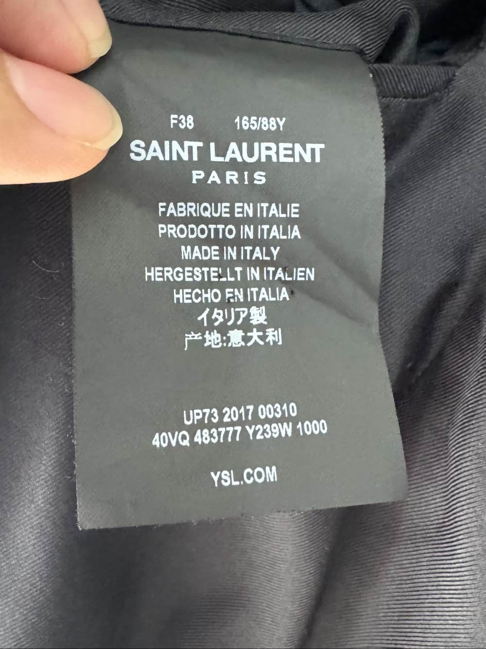 Saint Laurent Paris Saint Laurent Pin Embellished Blazer Size 38 Size S / US 4 / IT 40 - 4 Thumbnail