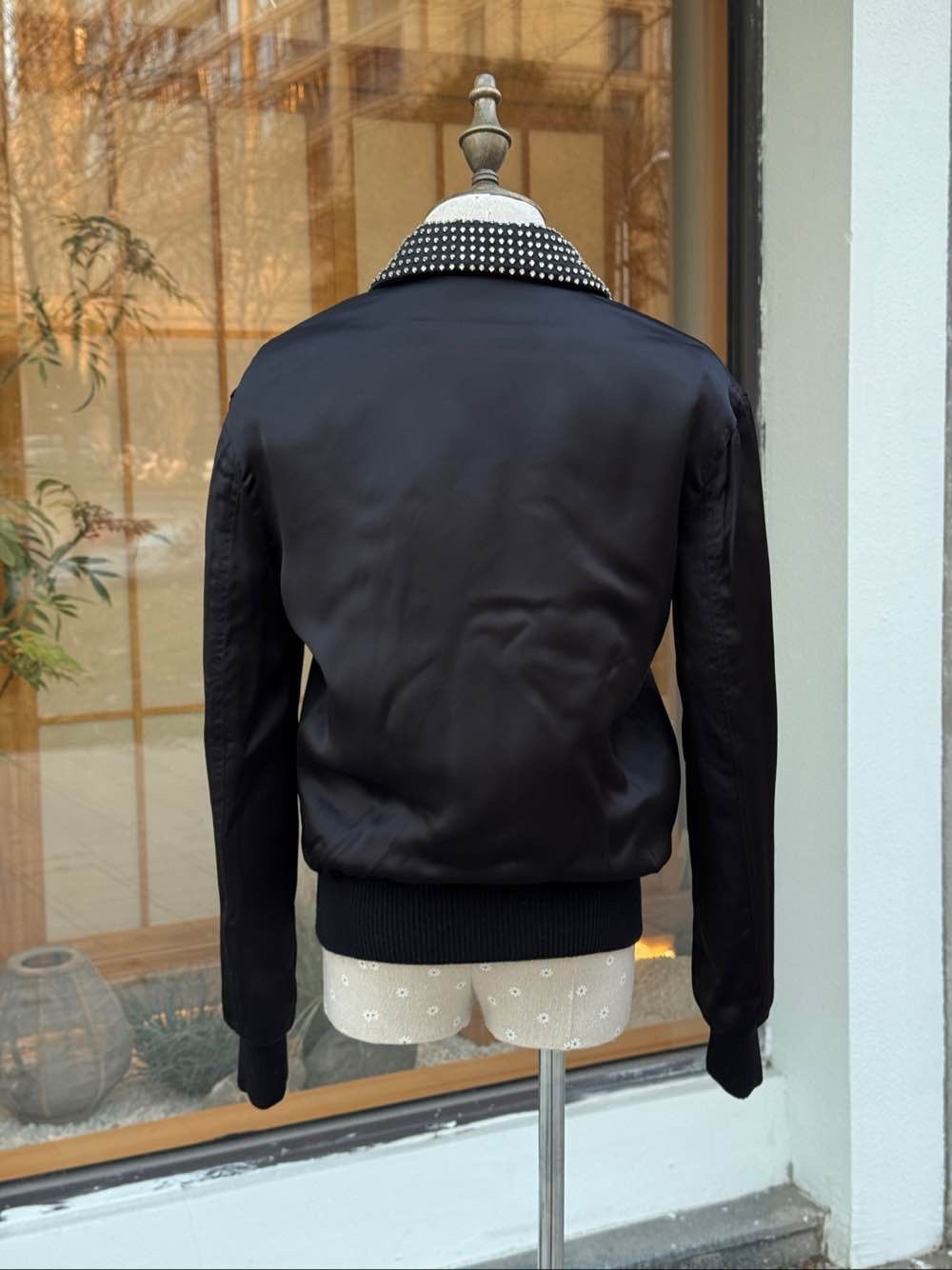 Saint Laurent Paris Saint Laurent Je T'aime Rhinestone Collar Jacket Size 34 Size XXS / US 00 / IT 34 - 2 Thumbnail