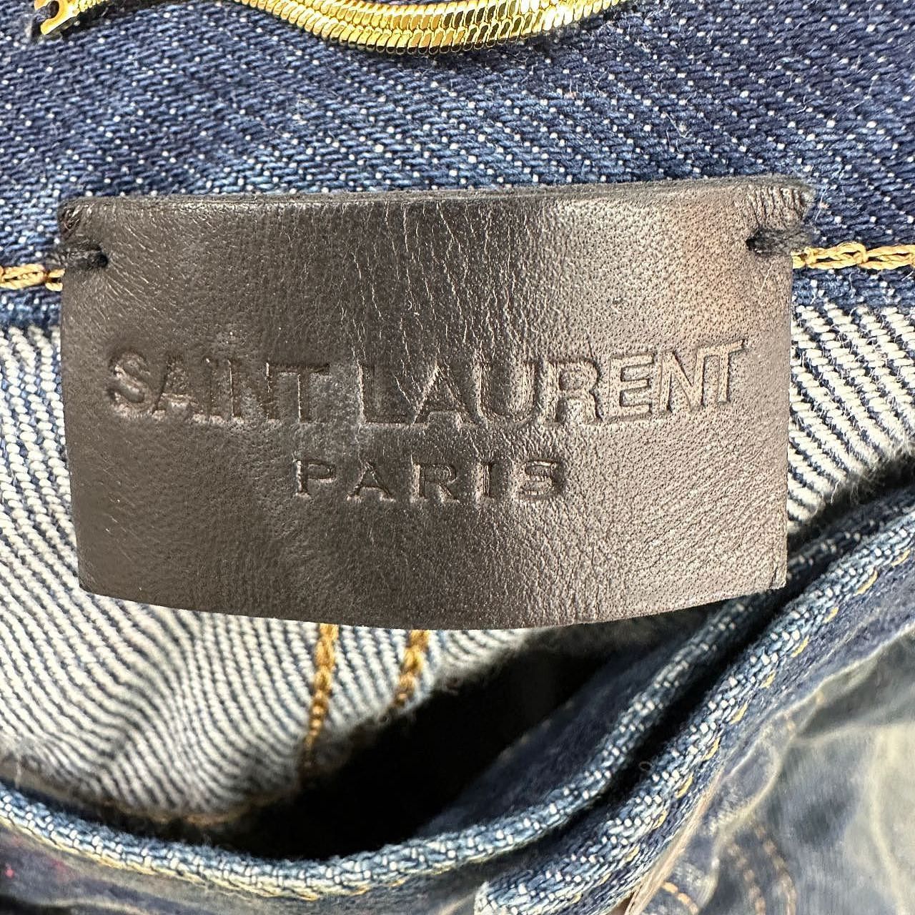 Saint Laurent Paris Saint Laurent Distressed Denim Shorts Size 28 Size 28" / US 6 / IT 42 - 3 Thumbnail