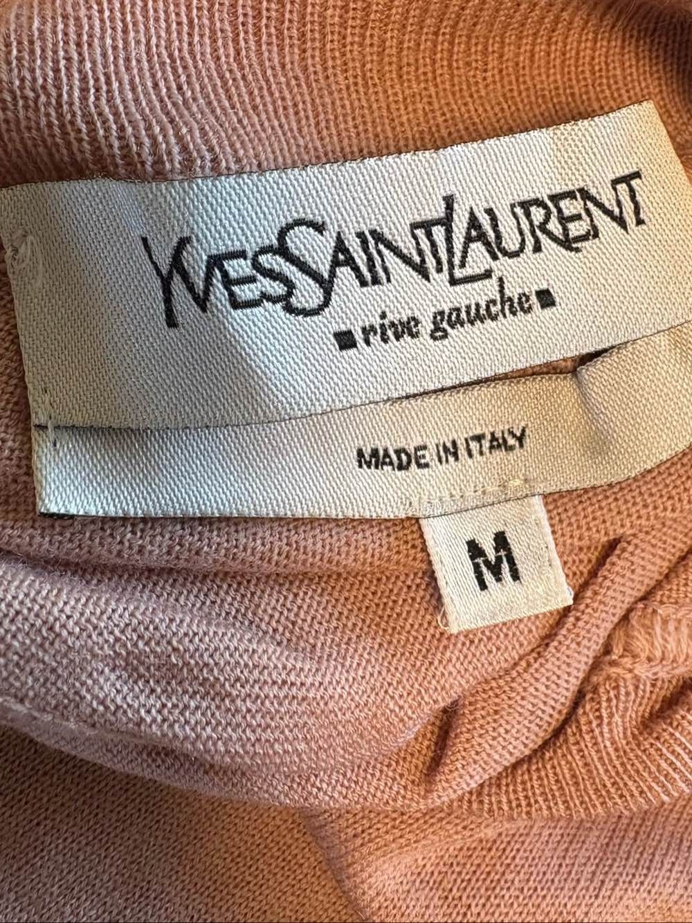 Saint Laurent Paris Saint Laurent Pink Wool Turtleneck Sweater Size M Size M / US 6-8 / IT 42-44 - 3 Thumbnail