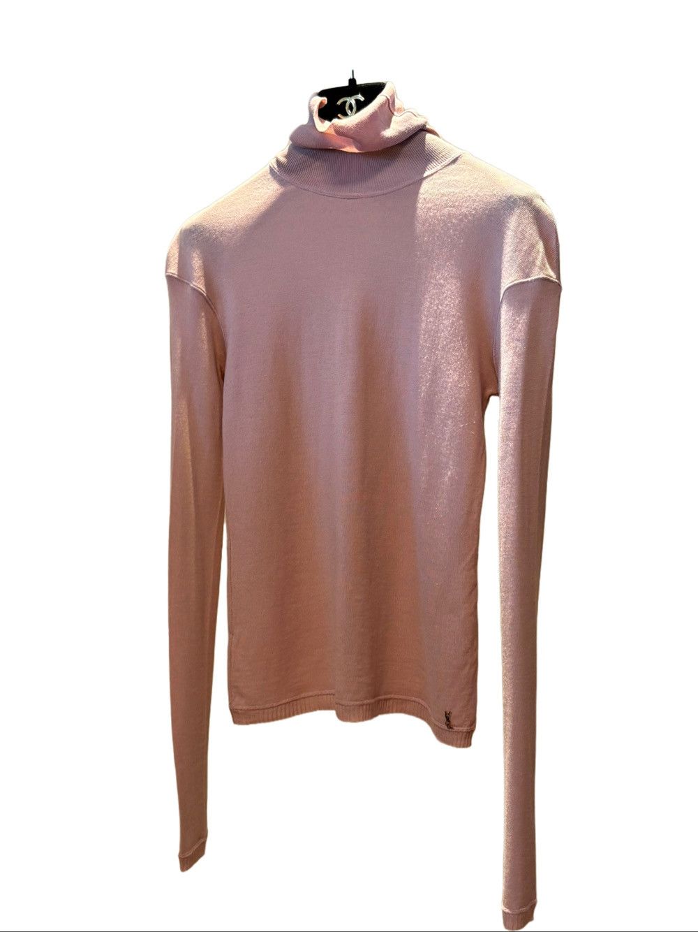 Saint Laurent Paris Saint Laurent Pink Wool Turtleneck Sweater Size M Size M / US 6-8 / IT 42-44 - 5 Thumbnail
