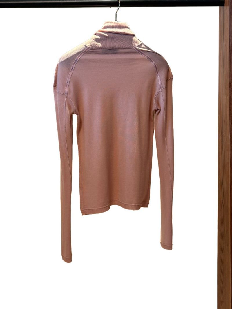 Saint Laurent Paris Saint Laurent Pink Wool Turtleneck Sweater Size M Size M / US 6-8 / IT 42-44 - 2 Thumbnail
