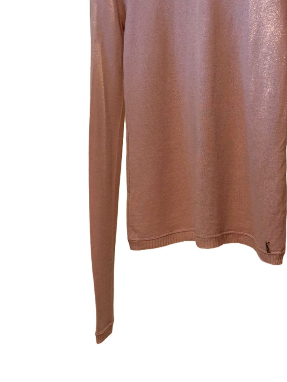 Saint Laurent Paris Saint Laurent Pink Wool Turtleneck Sweater Size M Size M / US 6-8 / IT 42-44 - 9 Thumbnail