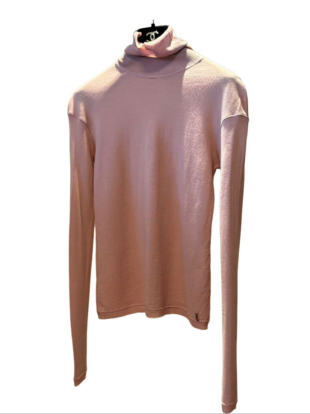 Saint Laurent Paris Saint Laurent Pink Wool Turtleneck Sweater Size M Size M / US 6-8 / IT 42-44 - 6 Thumbnail