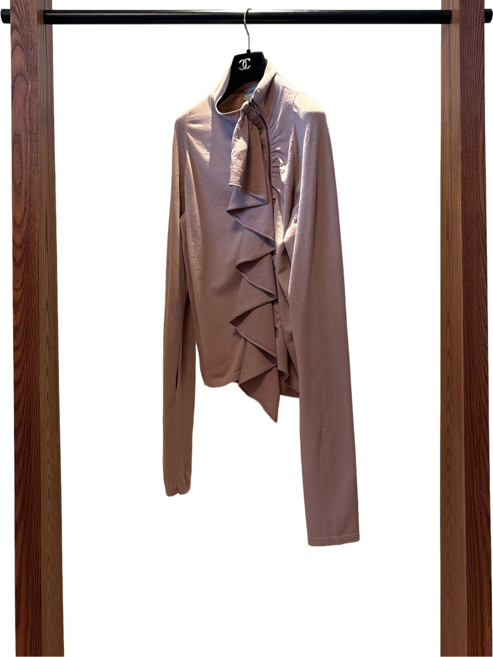 Saint Laurent Paris Saint Laurent Ruffle Front Sweater Size S Size S / US 4 / IT 40 - 10 Thumbnail