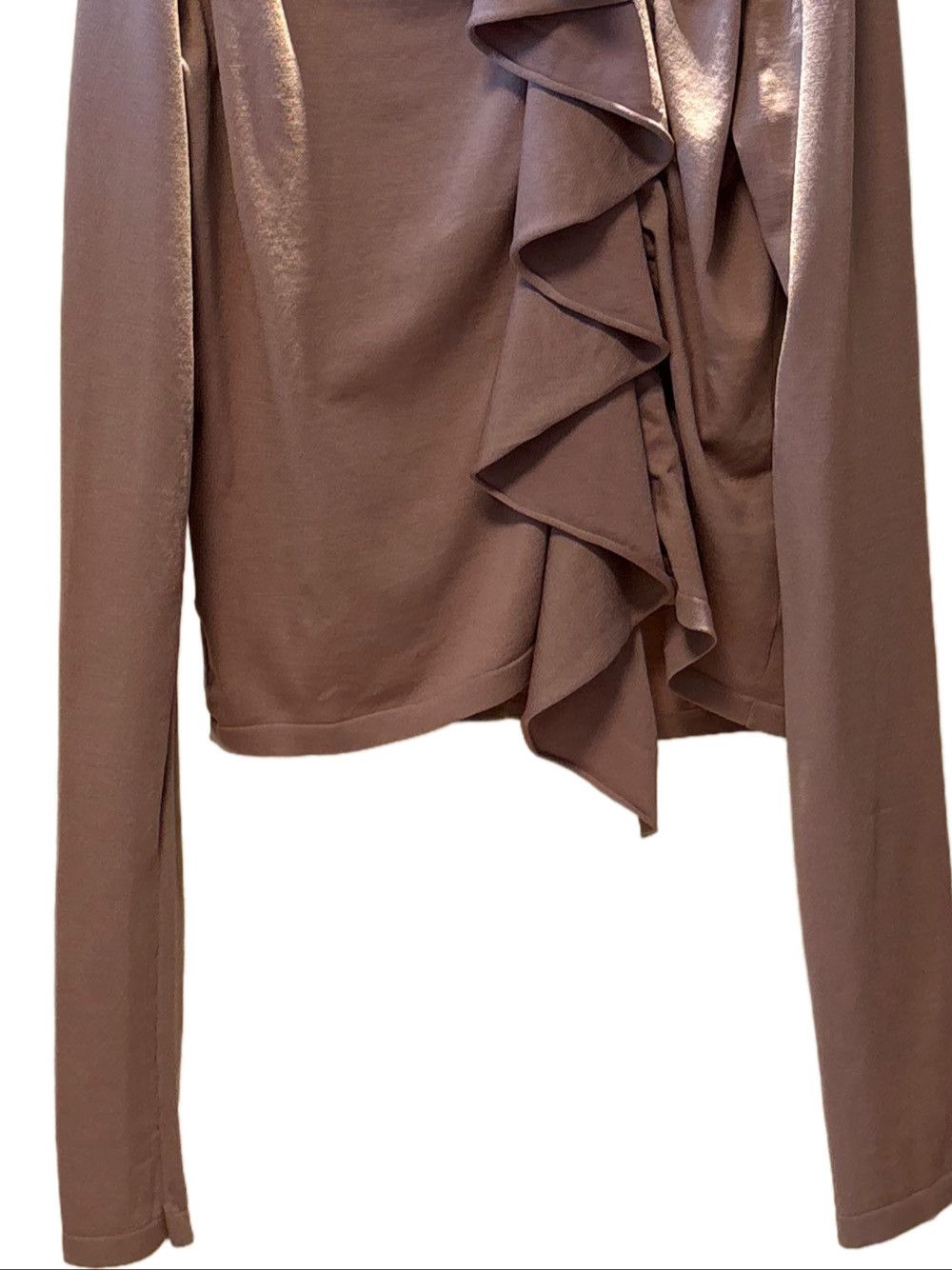 Saint Laurent Paris Saint Laurent Ruffle Front Sweater Size S Size S / US 4 / IT 40 - 9 Thumbnail