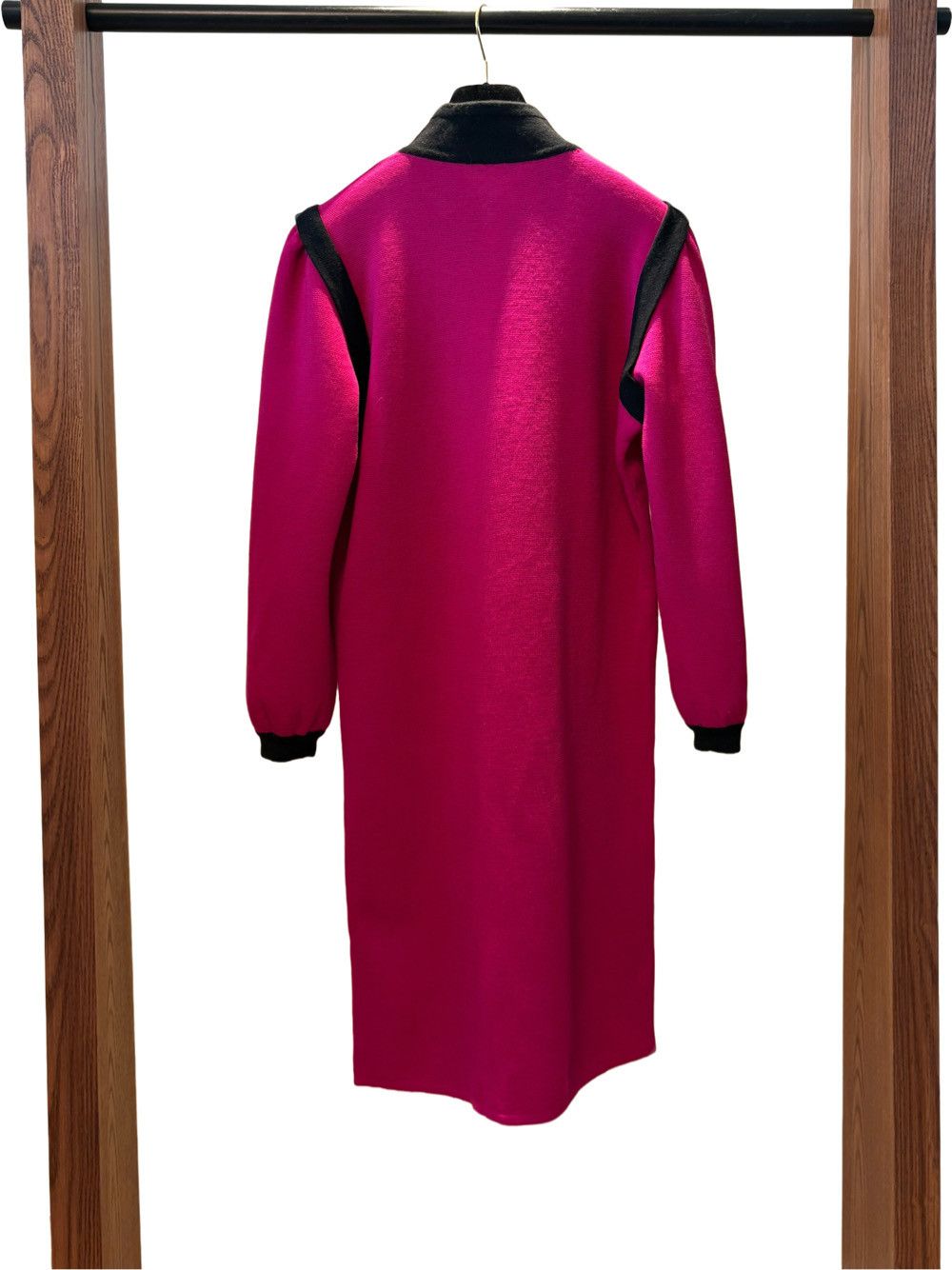 Yves Saint Laurent Yves Saint Laurent Wool Frog Button Midi Dress Size M Size M / US 6-8 / IT 42-44 - 2 Thumbnail
