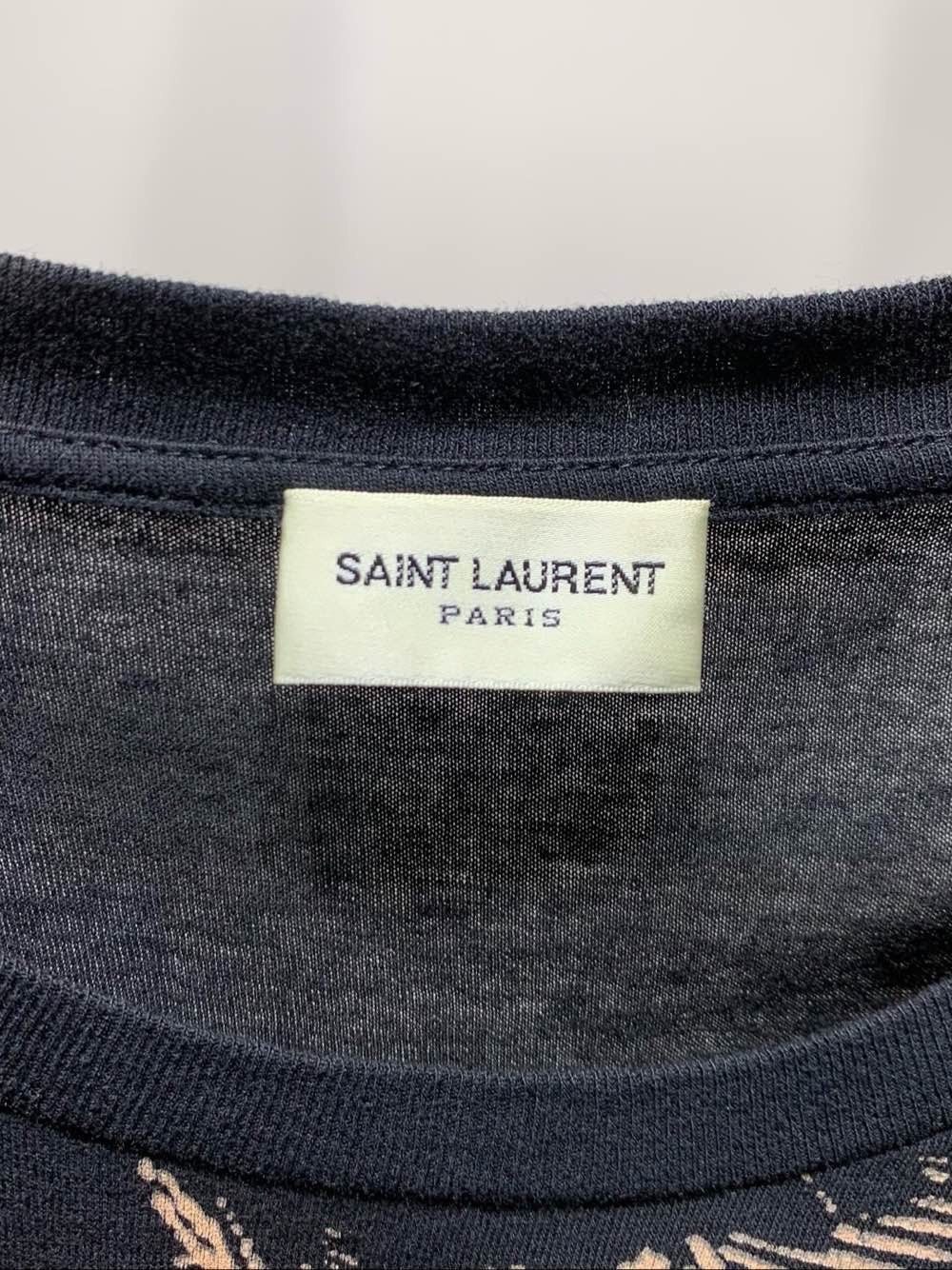 Saint Laurent Paris Saint Laurent Palm Print T-Shirt Size L Size US L / EU 52-54 / 3 - 3 Thumbnail