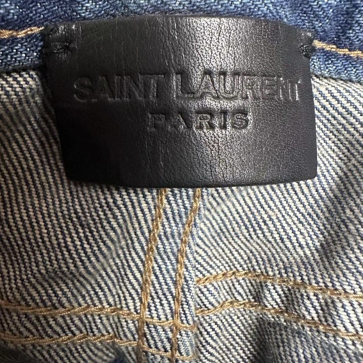 Saint Laurent Paris Saint Laurent Raw Hem Denim Shorts Size 28 Size 28" / US 6 / IT 42 - 3 Thumbnail