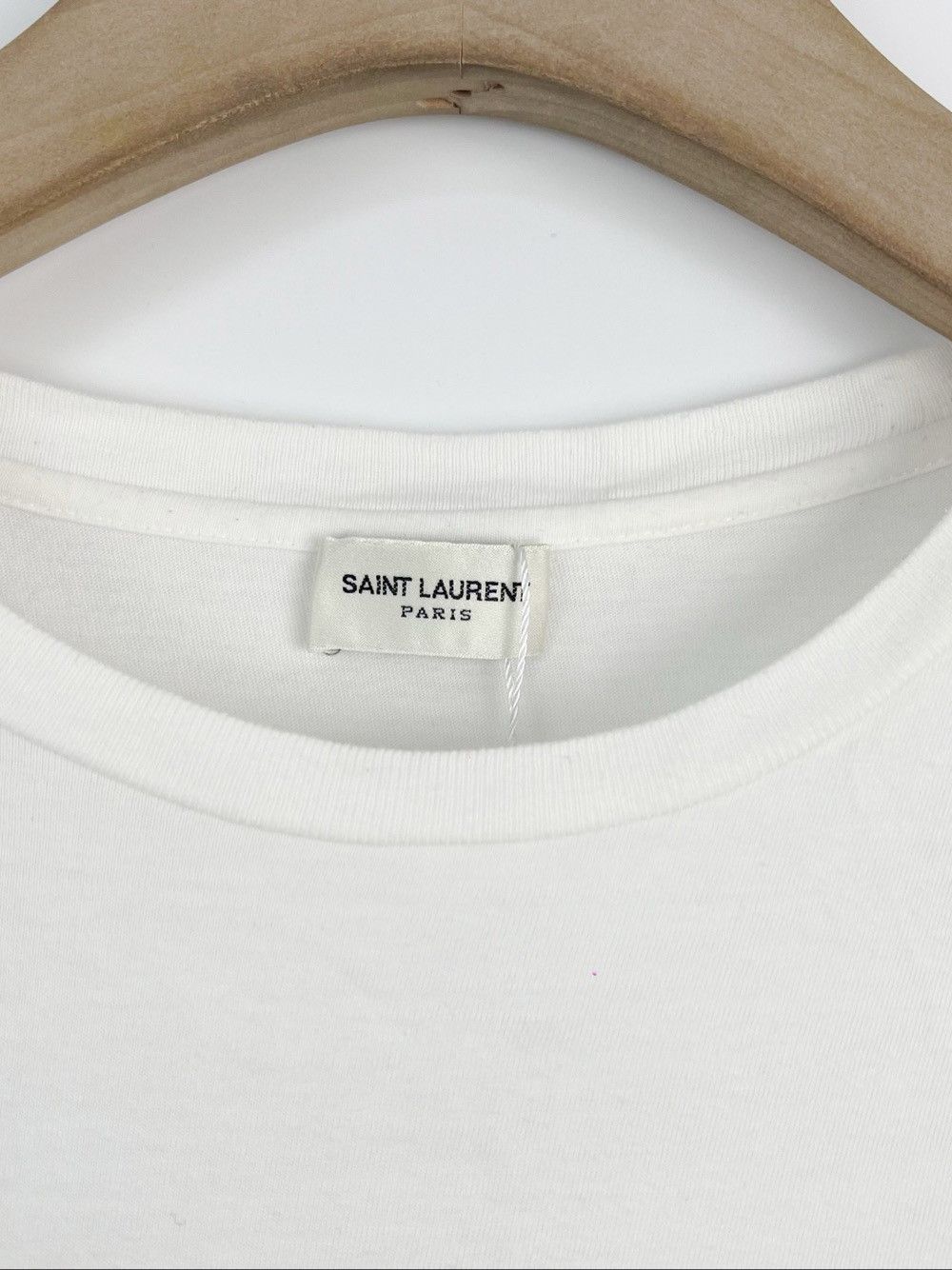 Saint Laurent Paris Saint Laurent Reversed Logo T-Shirt Size S Size US S / EU 44-46 / 1 - 3 Thumbnail