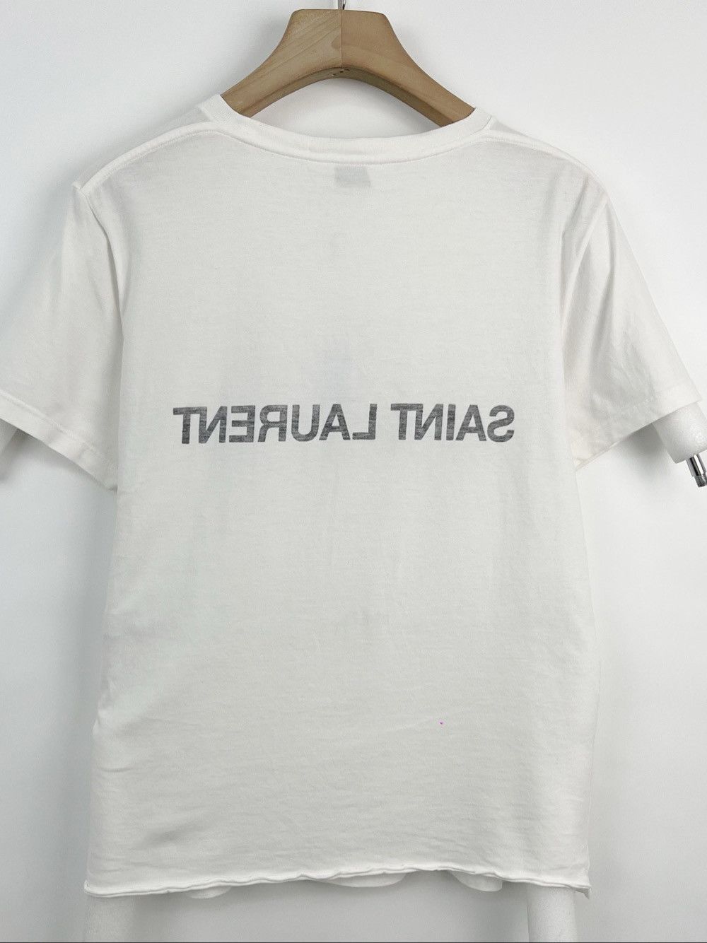 Saint Laurent Paris Saint Laurent Reversed Logo T-Shirt Size S Size US S / EU 44-46 / 1 - 2 Thumbnail