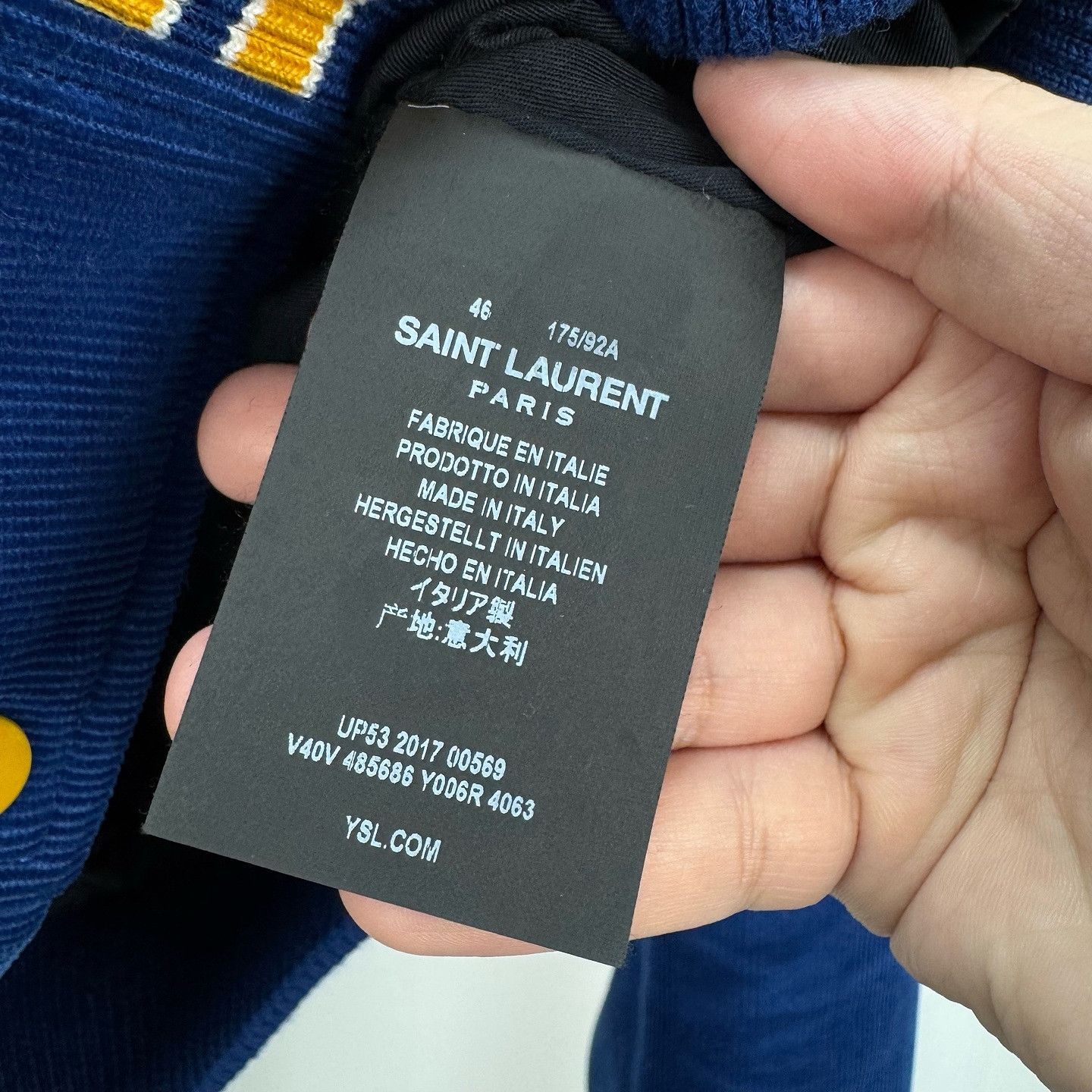 Saint Laurent Paris Saint Laurent Je T'aime Corduroy Bomber Jacket Size 46 Size US S / EU 44-46 / 1 - 4 Thumbnail