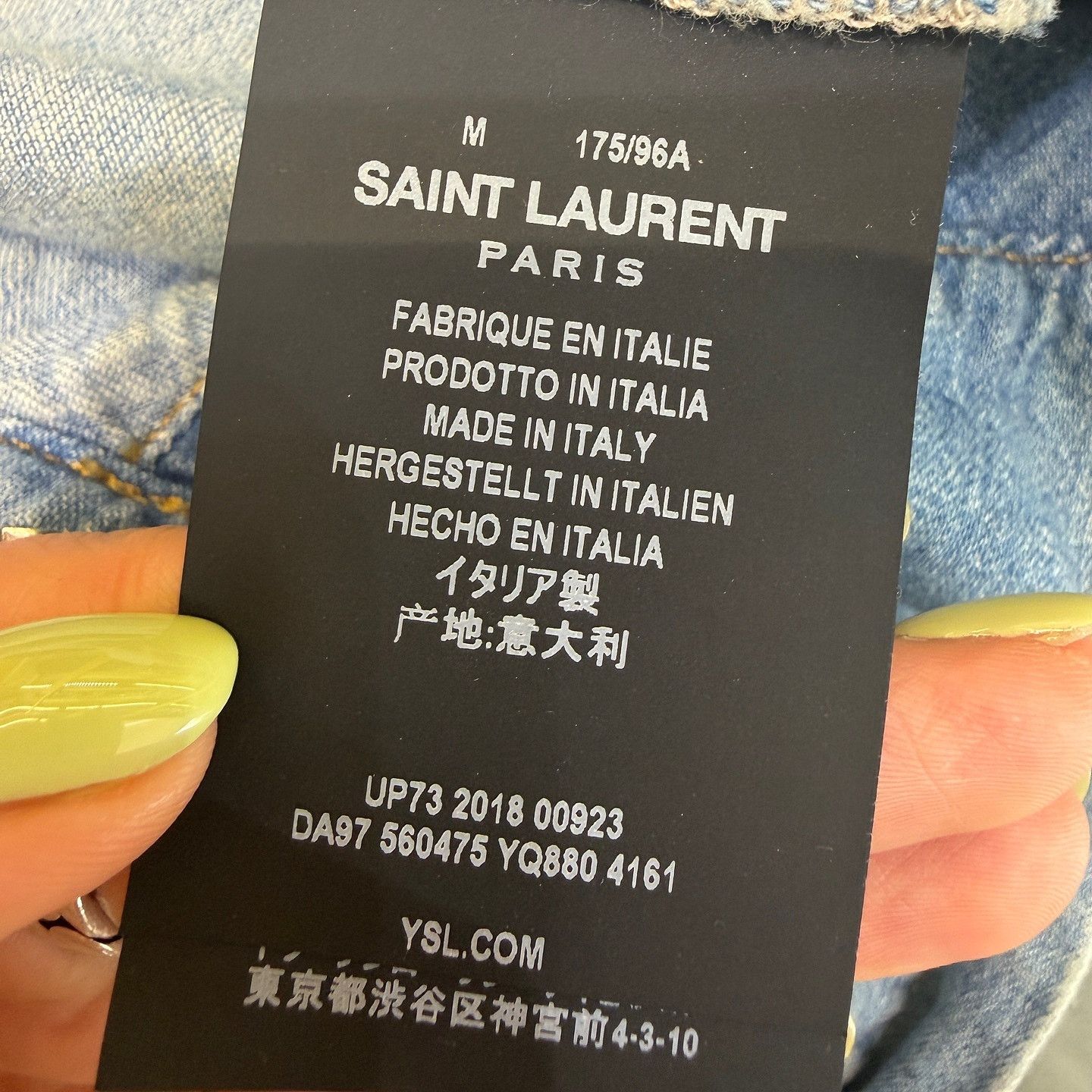 Saint Laurent Paris Saint Laurent Distressed Denim Hoodie Size M Size M / US 6-8 / IT 42-44 - 6 Thumbnail