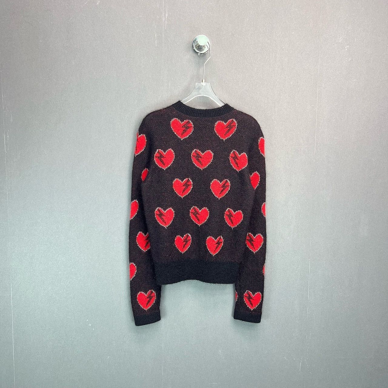 Saint Laurent Paris Saint Laurent Heart Pattern Sweater Size S Size US S / EU 44-46 / 1 - 2 Thumbnail