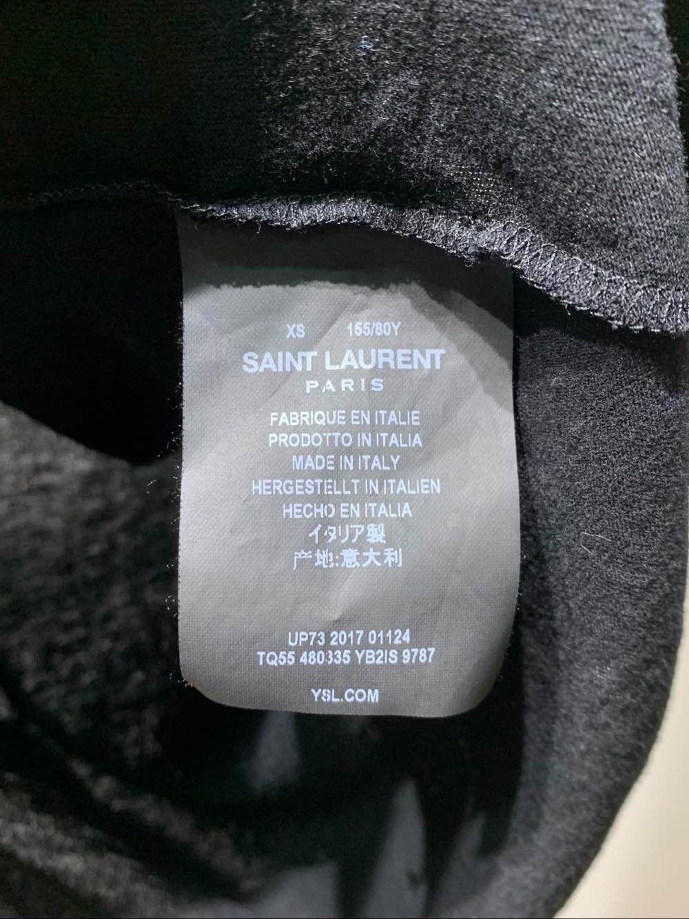 Saint Laurent Paris Saint Laurent Signature Logo T-Shirt Size XS Size XS / US 0-2 / IT 36-38 - 4 Thumbnail