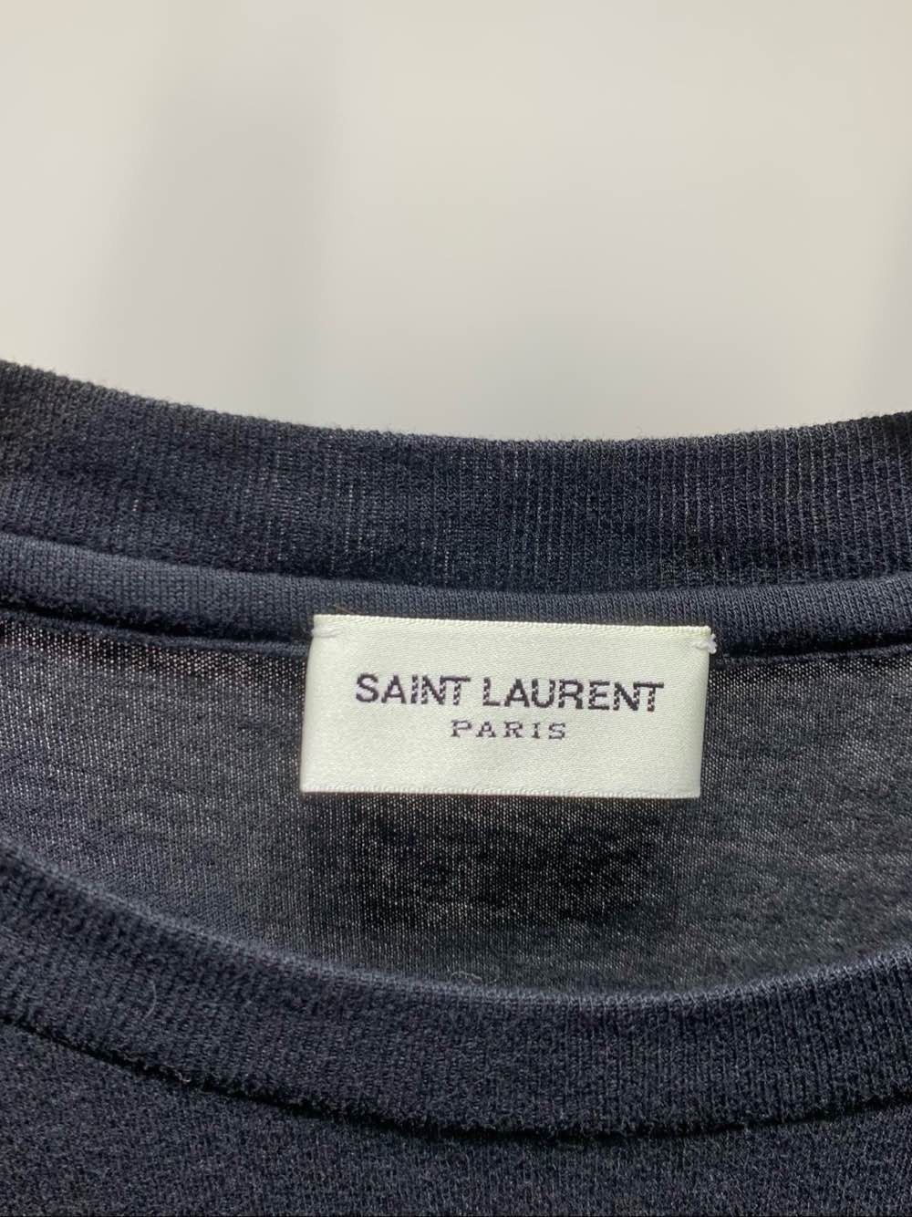 Saint Laurent Paris Saint Laurent Signature Logo T-Shirt Size XS Size XS / US 0-2 / IT 36-38 - 3 Thumbnail
