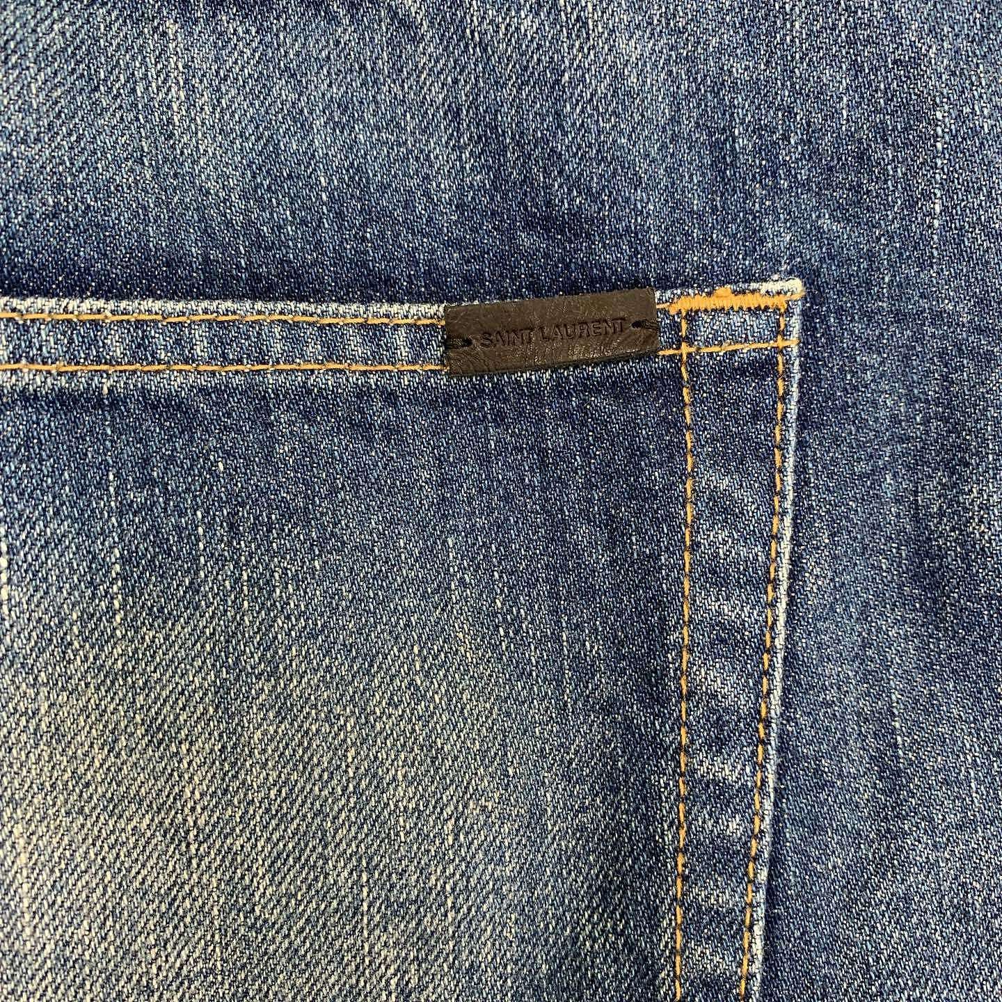 Saint Laurent Paris Saint Laurent Blue Denim Jeans Size 38 Size US 38 / EU 54 - 5 Thumbnail