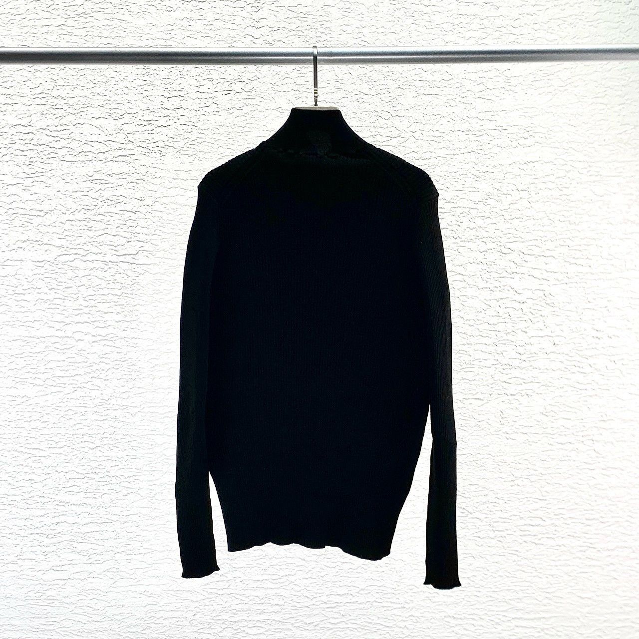 Prada Prada Black Ribbed Knit Sweater Size 40 Size S / US 4 / IT 40 - 2 Thumbnail