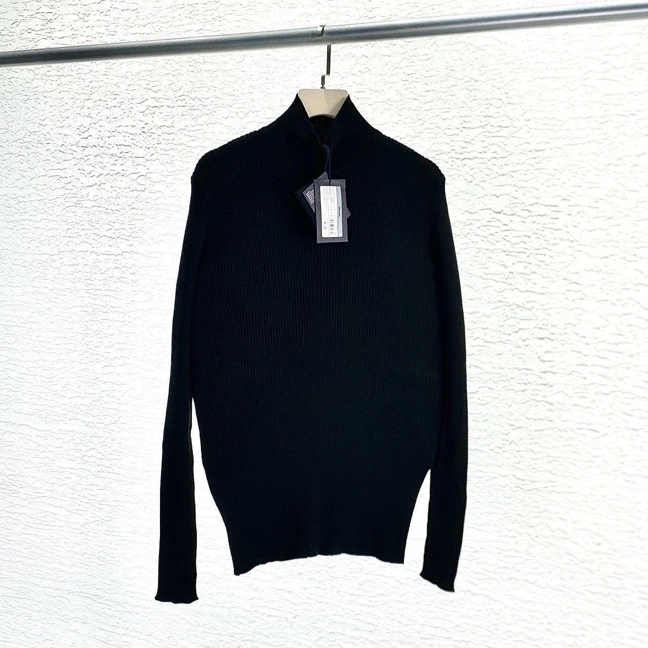 Prada Prada Black Ribbed Knit Sweater Size 40 Size S / US 4 / IT 40 - 6 Thumbnail