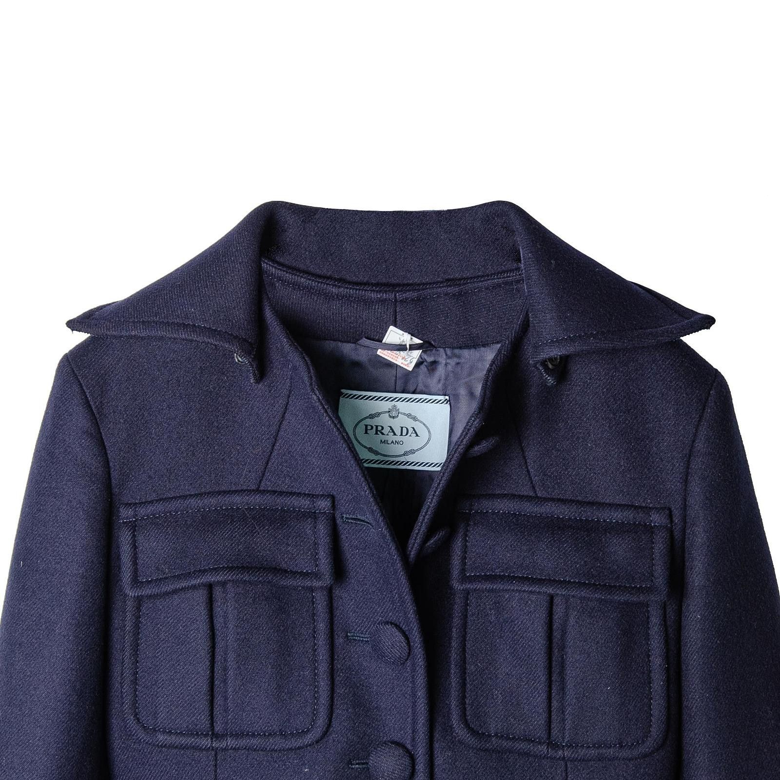 Prada Prada Wool Blend Utility Coat Size 40 Size S / US 4 / IT 40 - 3 Thumbnail