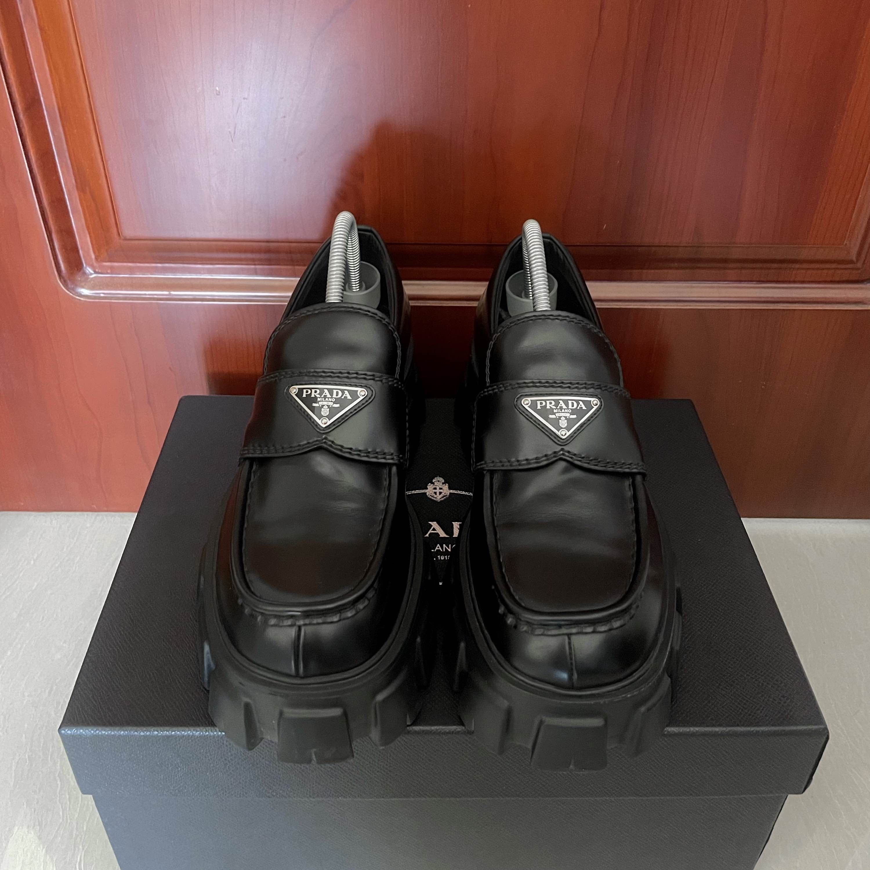 Prada Prada Monolith Leather Loafers Size 7 Size US 7 / EU 40 - 2 Thumbnail