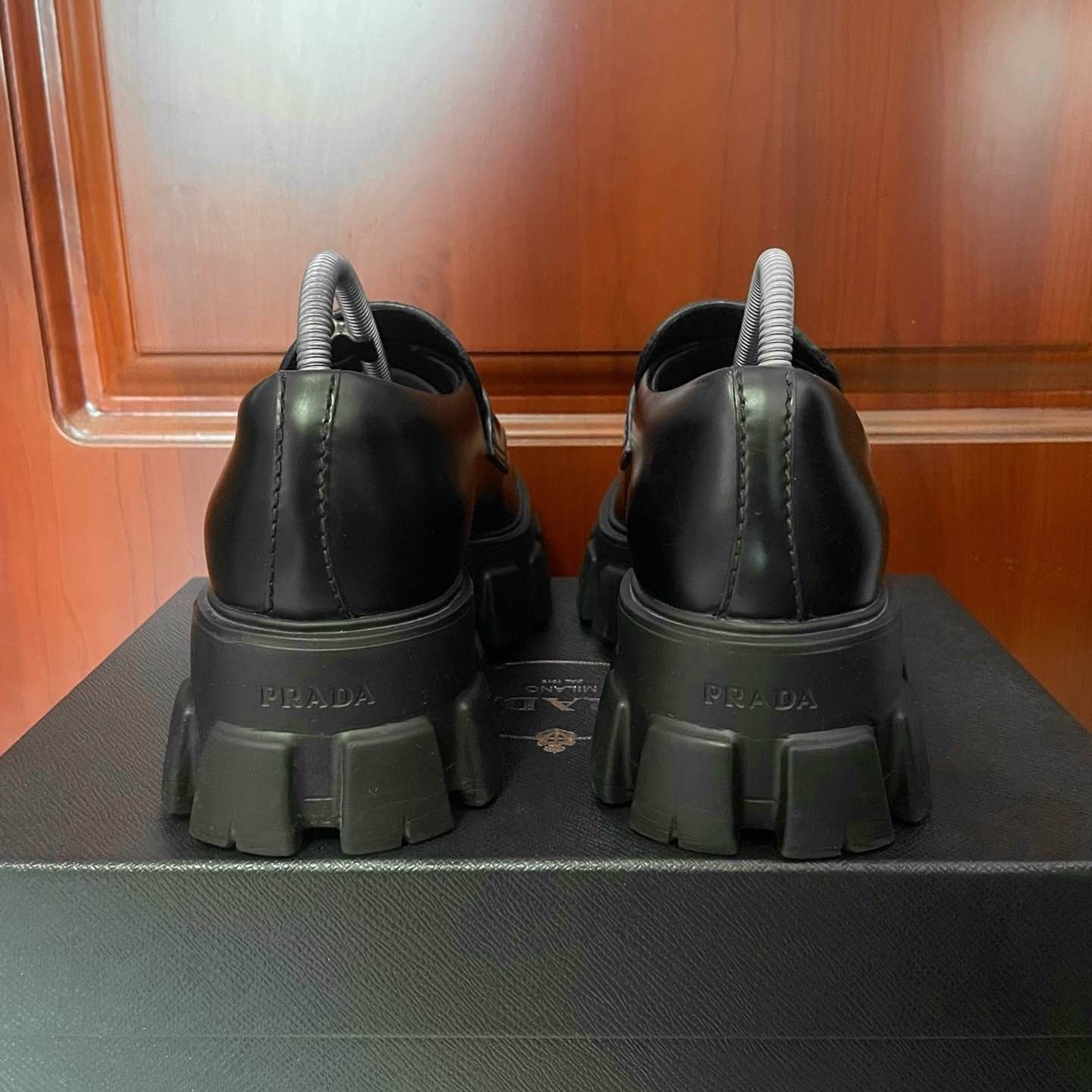 Prada Prada Monolith Leather Loafers Size 7 Size US 7 / EU 40 - 3 Thumbnail