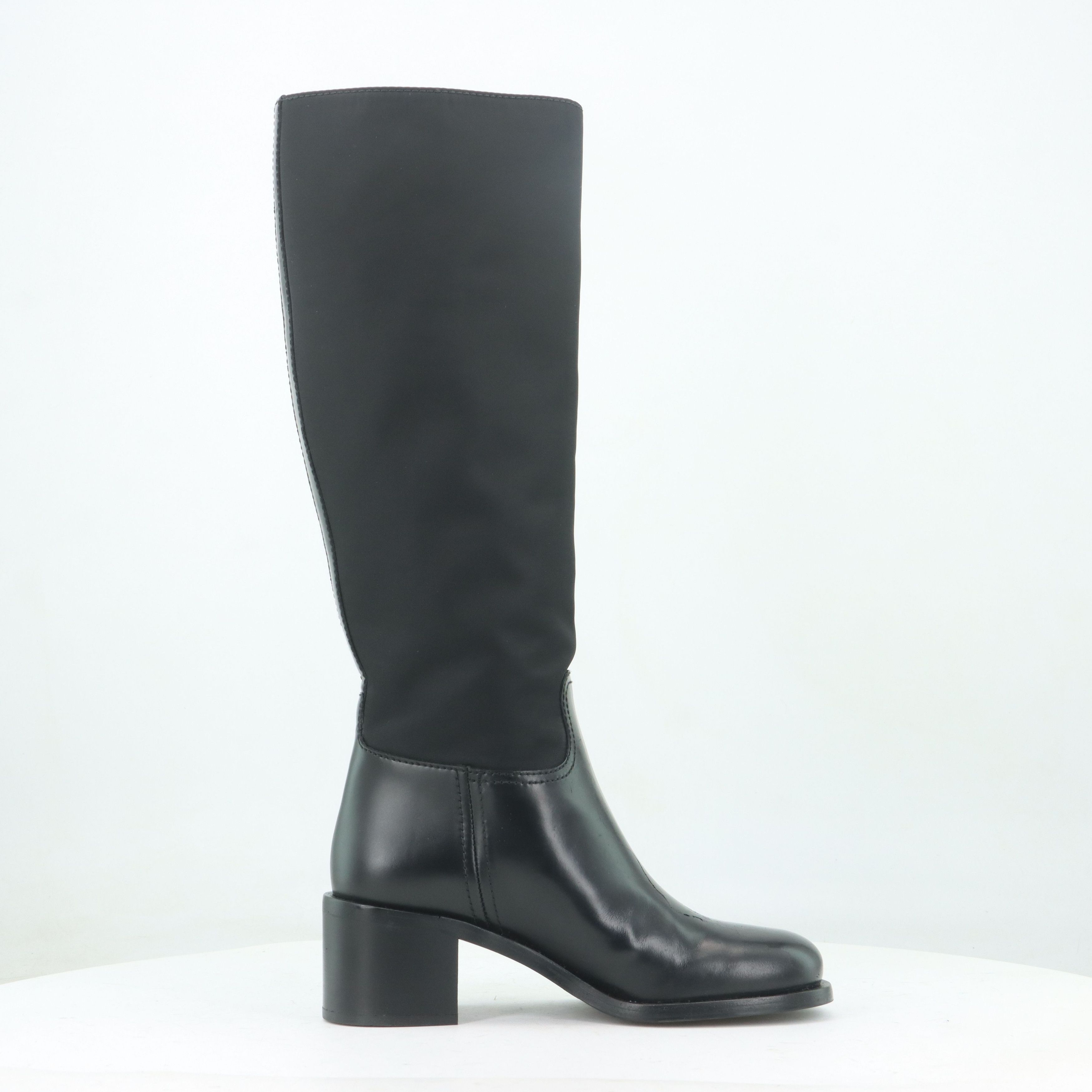 Prada Prada Logo Nylon Knee High Boots Size 35 Size US 5 / IT 35 - 7 Thumbnail
